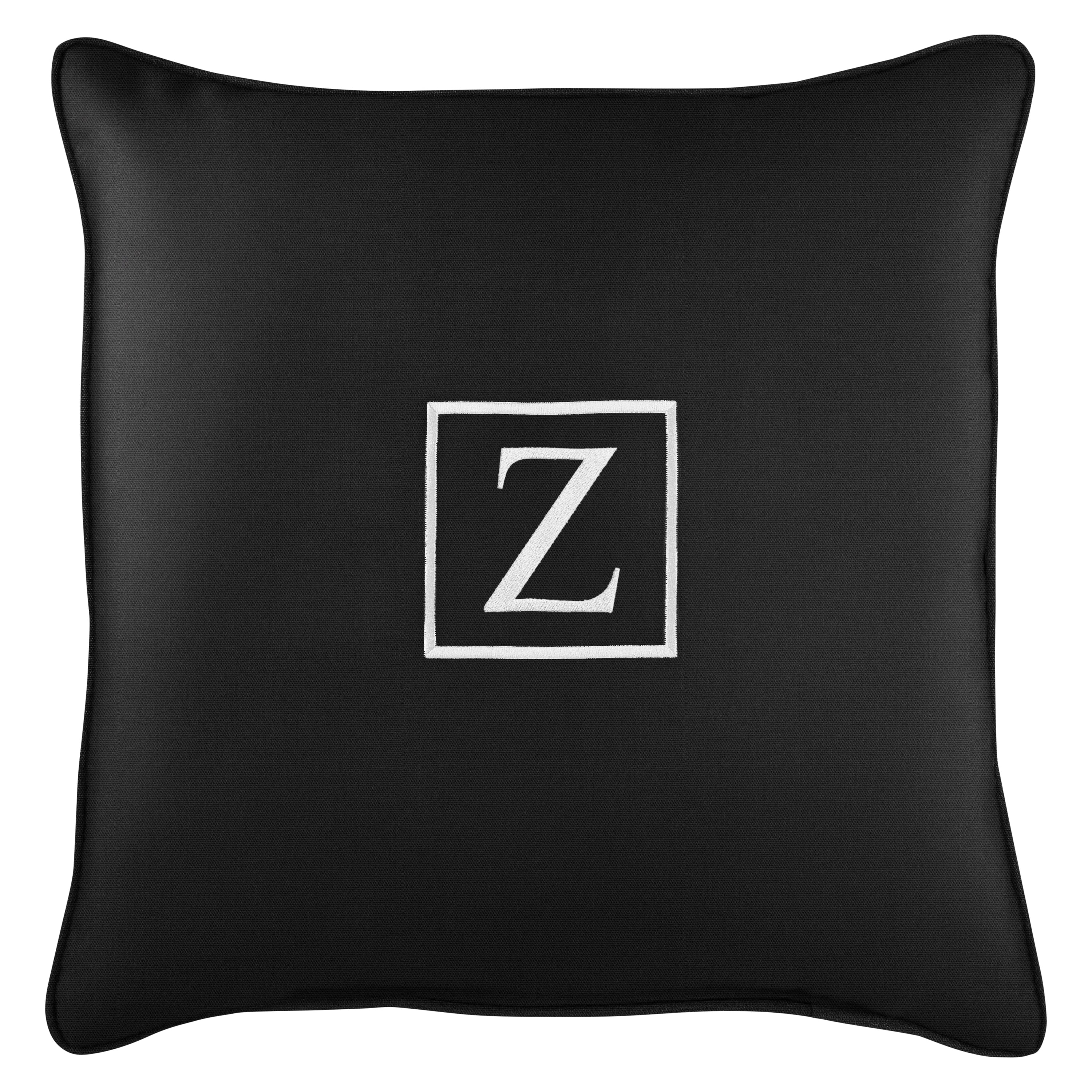 Sunbrella Square Embroidered Outdoor Pillow