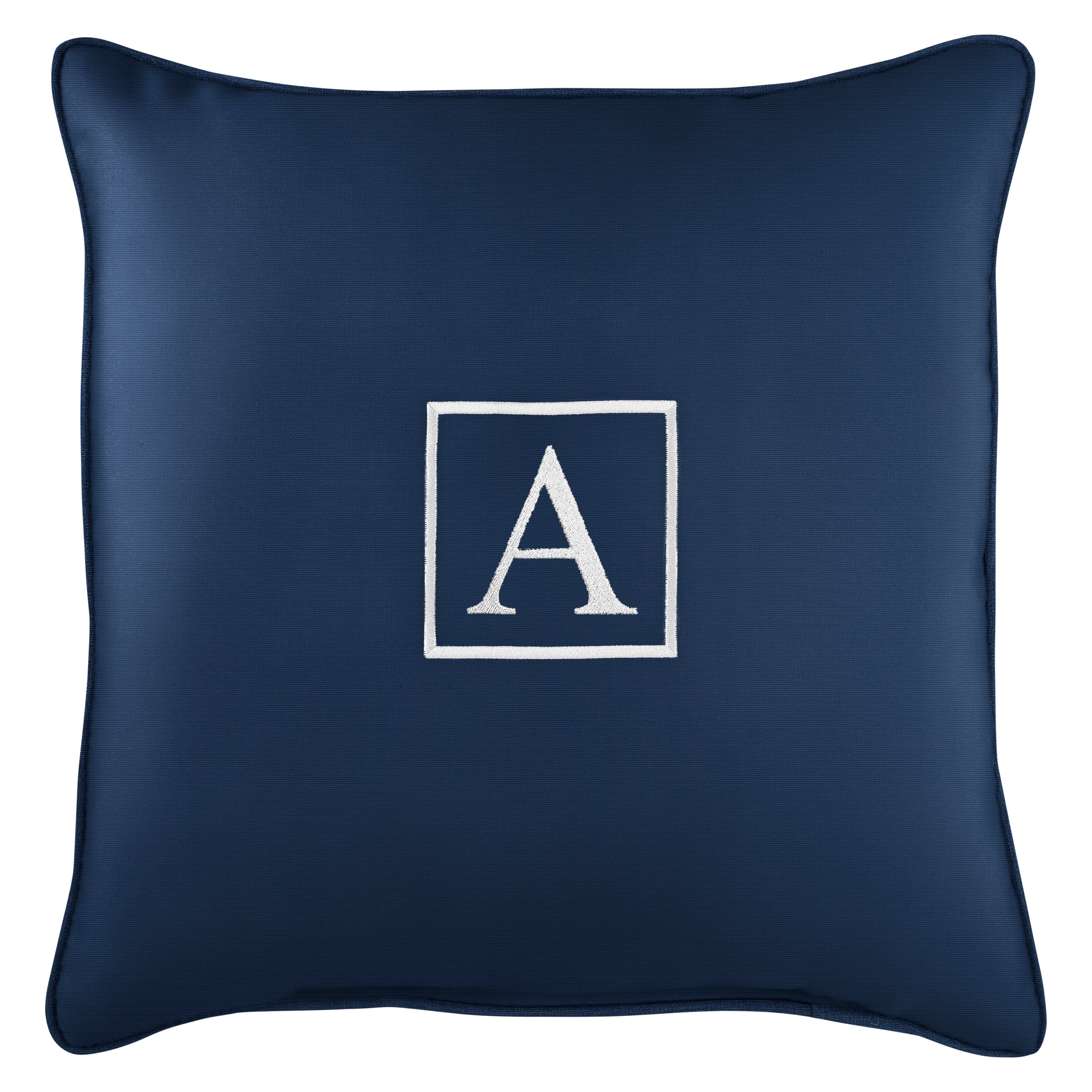 Sunbrella Square Embroidered Outdoor Pillow
