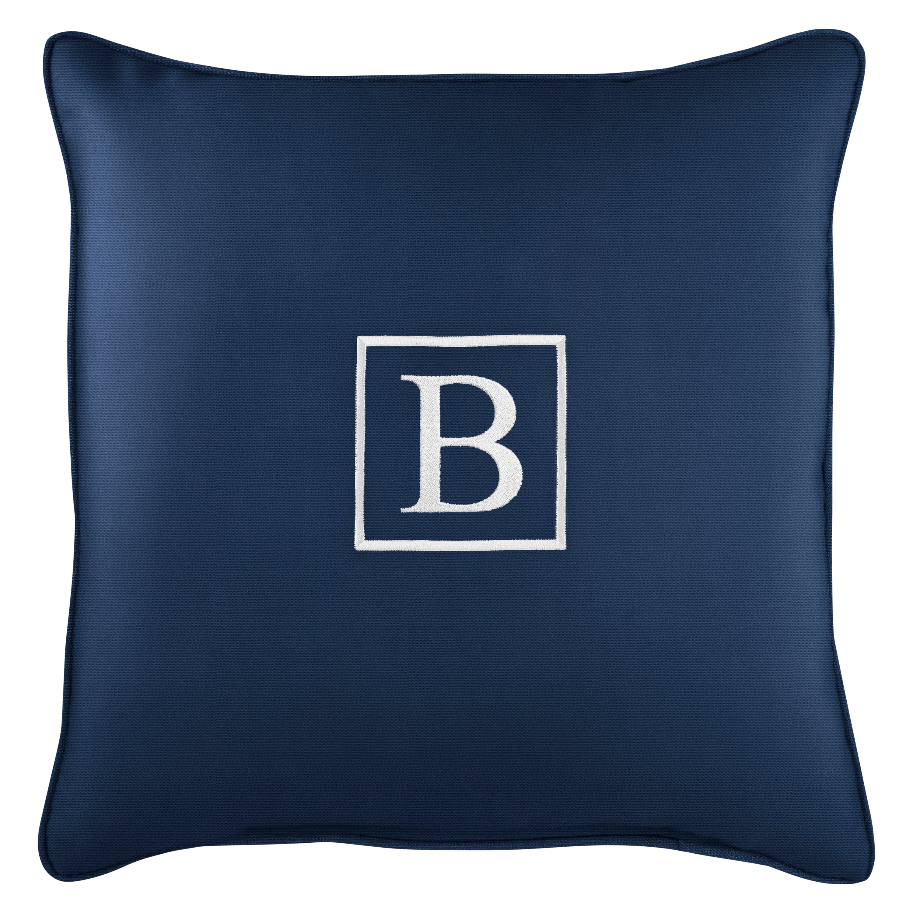Sunbrella Square Embroidered Outdoor Pillow