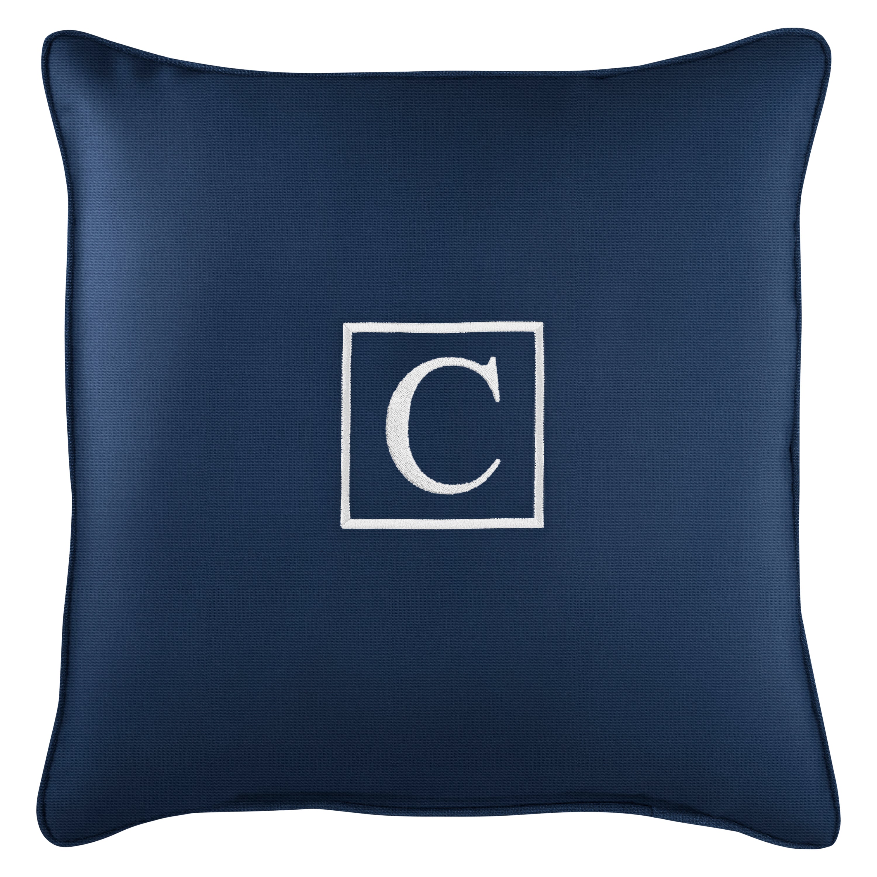 Sunbrella Square Embroidered Outdoor Pillow