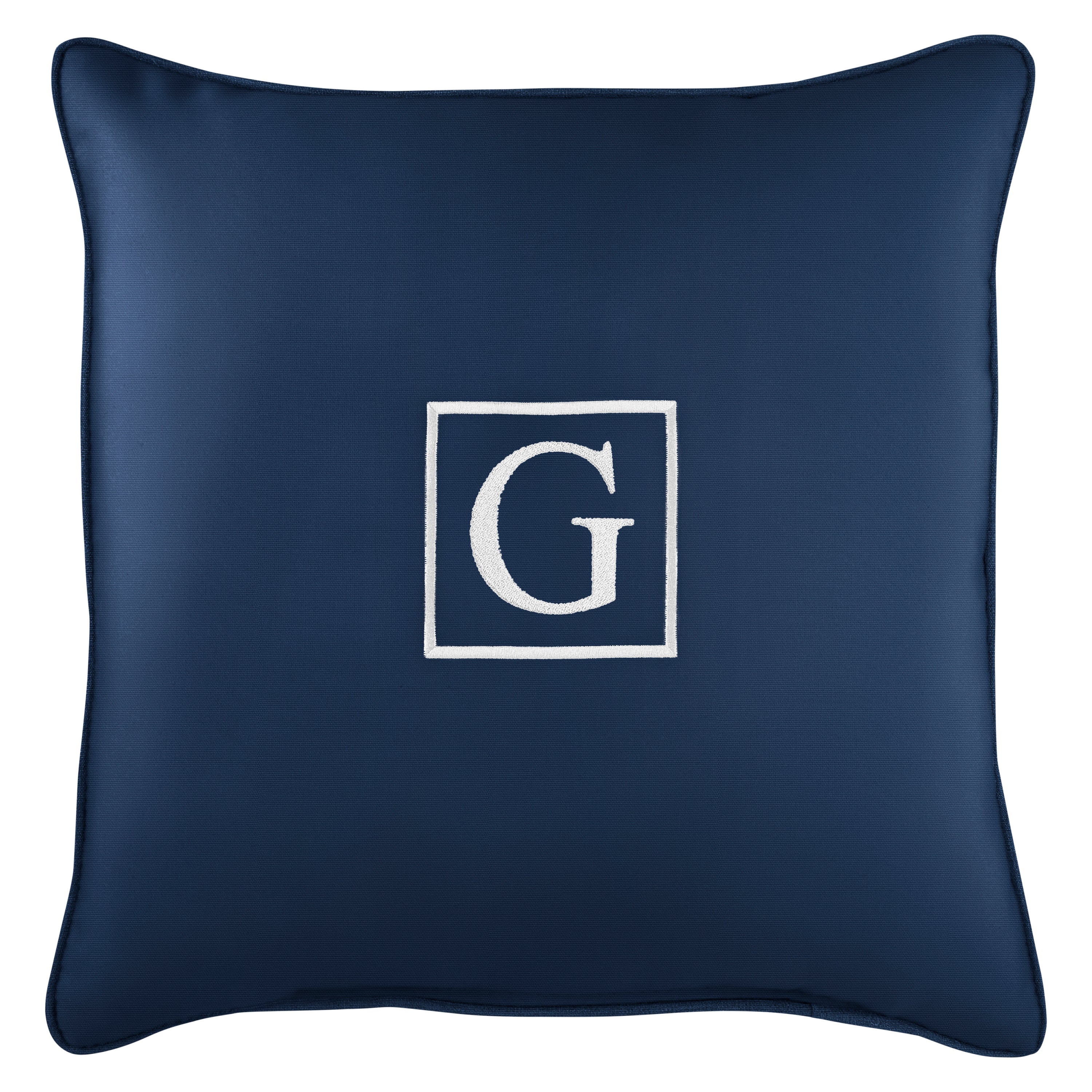 Sunbrella Square Embroidered Outdoor Pillow