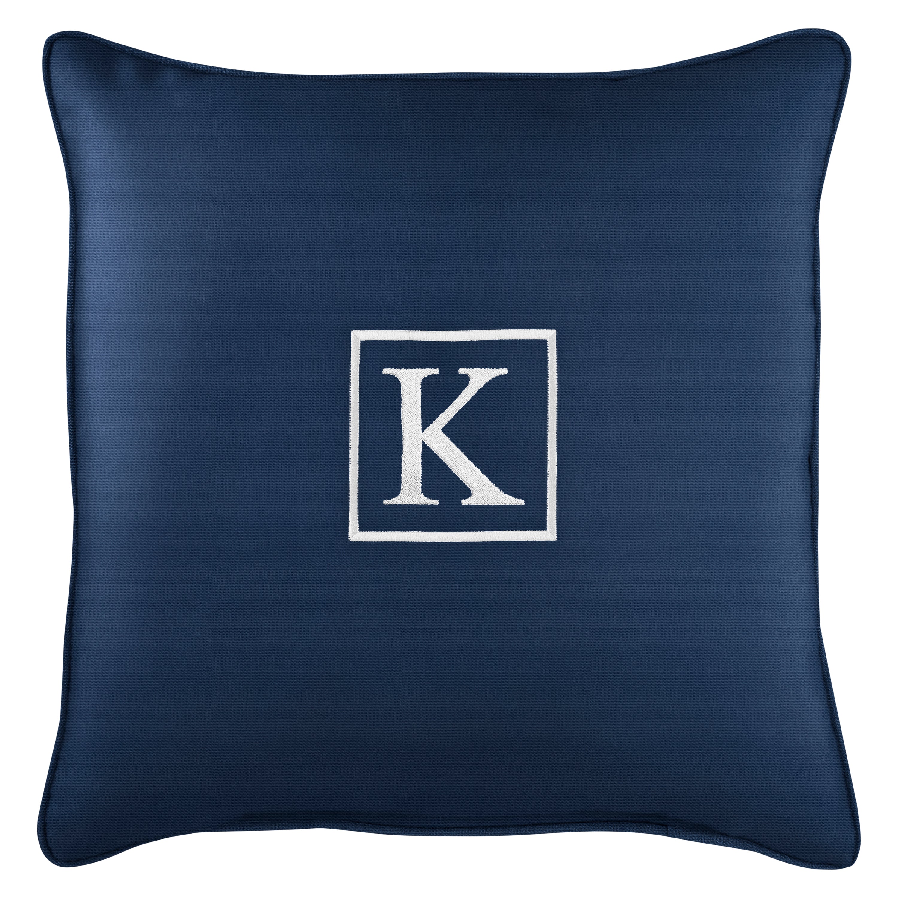 Sunbrella Square Embroidered Outdoor Pillow
