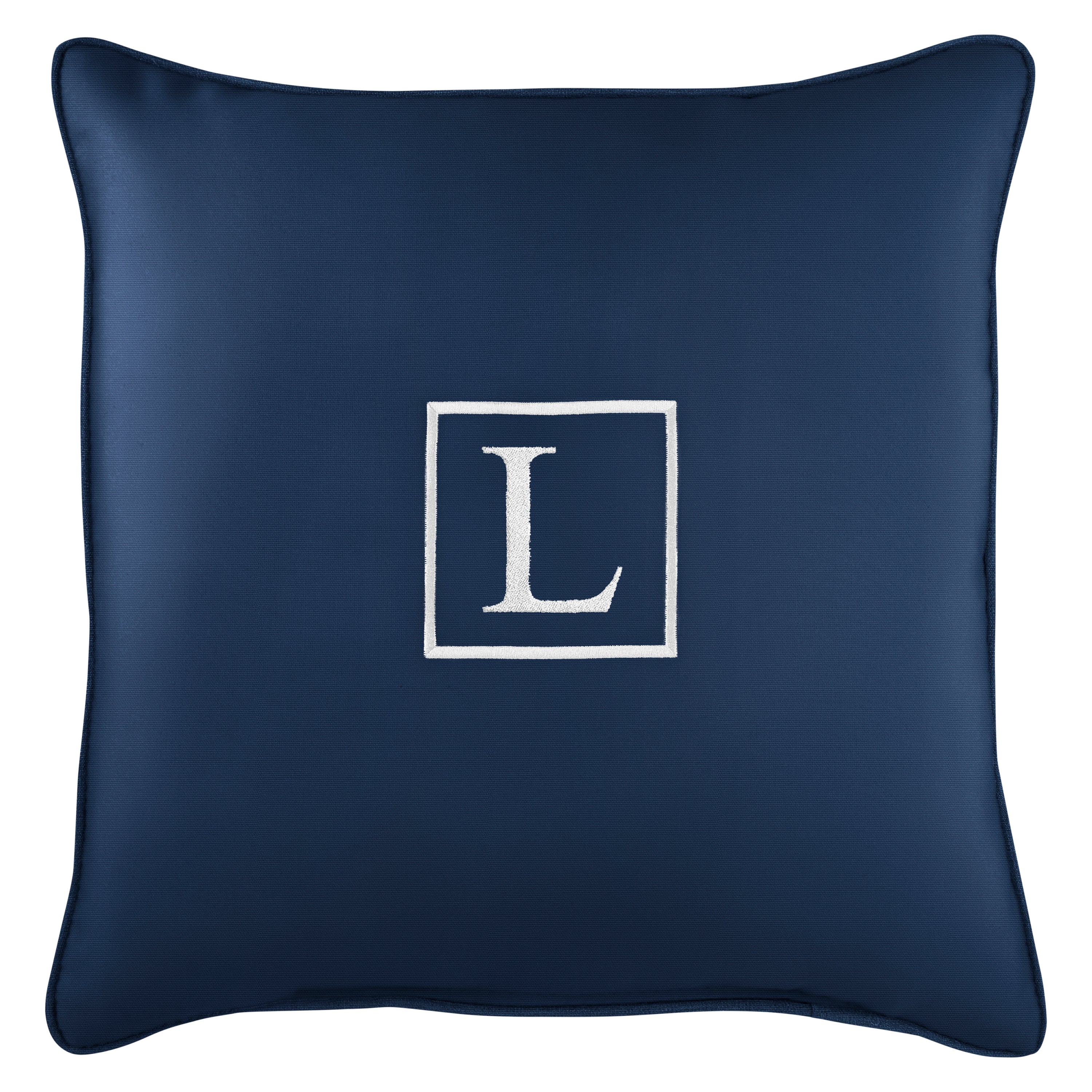 Sunbrella Square Embroidered Outdoor Pillow