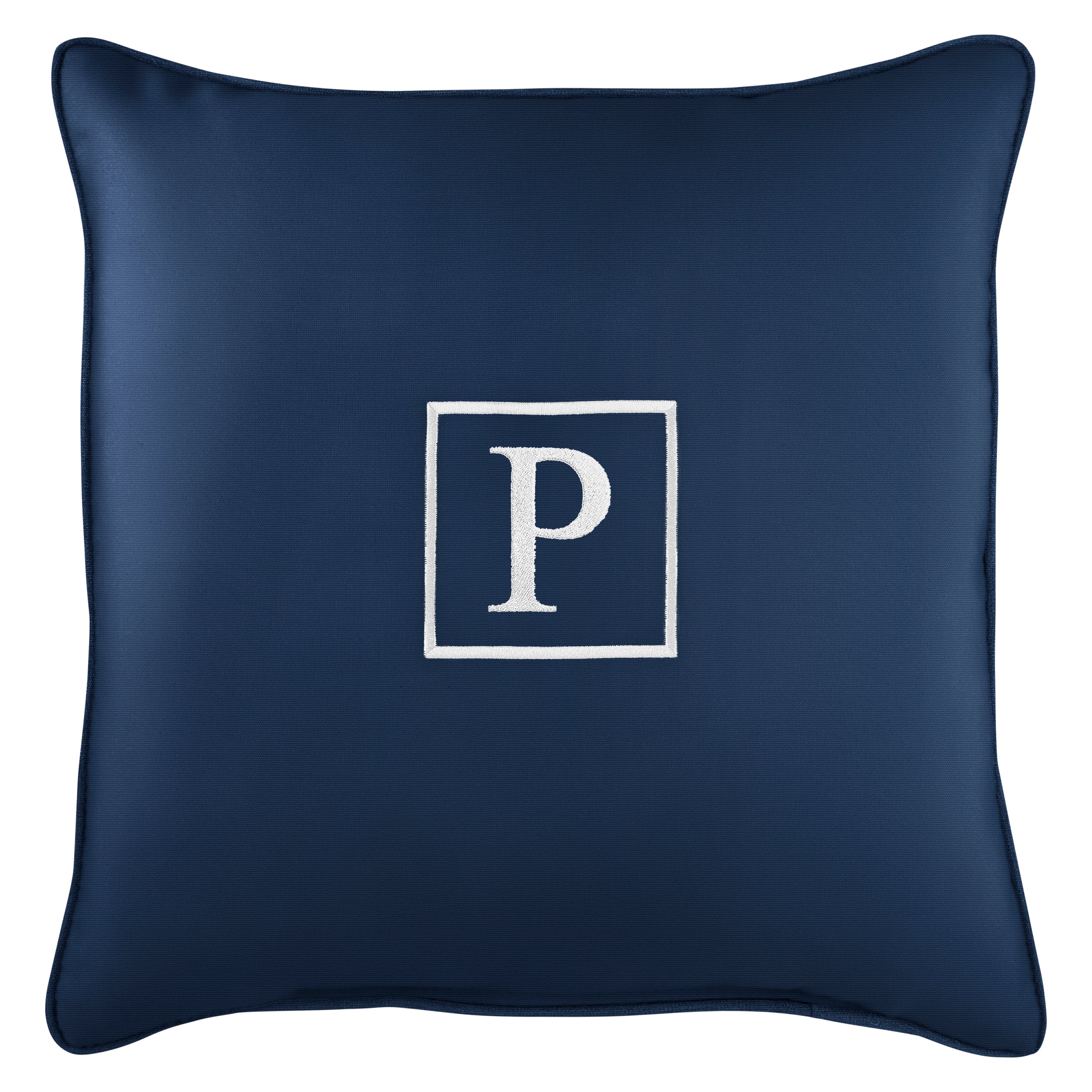 Sunbrella Square Embroidered Outdoor Pillow