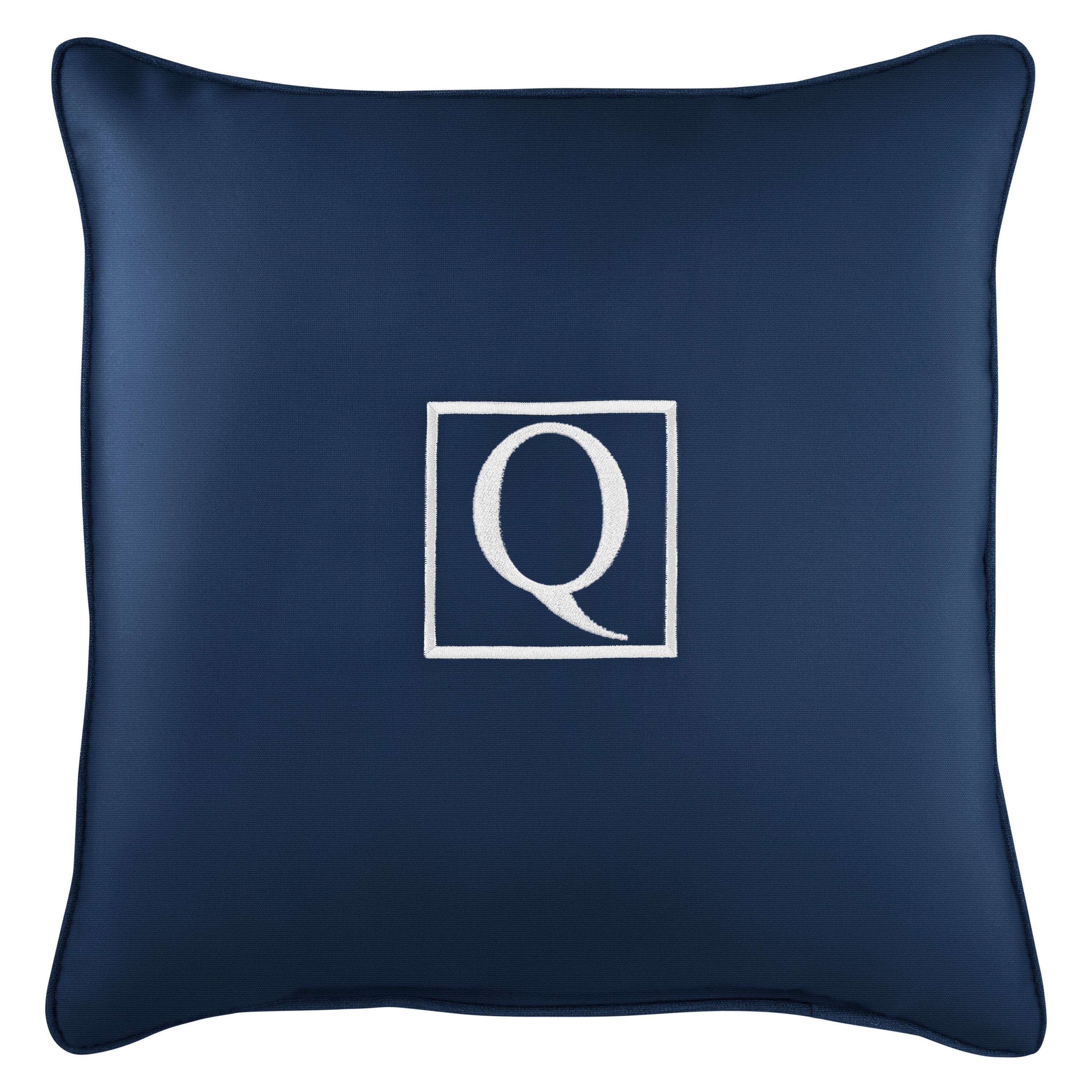 Sunbrella Square Embroidered Outdoor Pillow