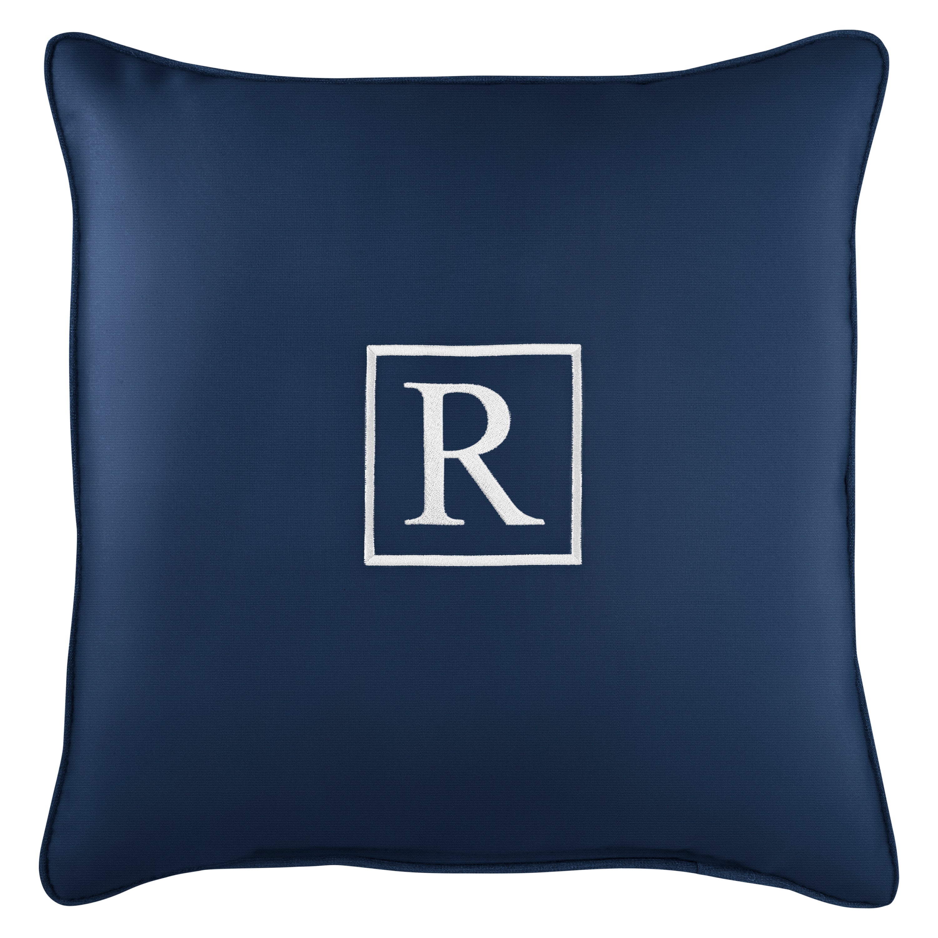 Sunbrella Square Embroidered Outdoor Pillow