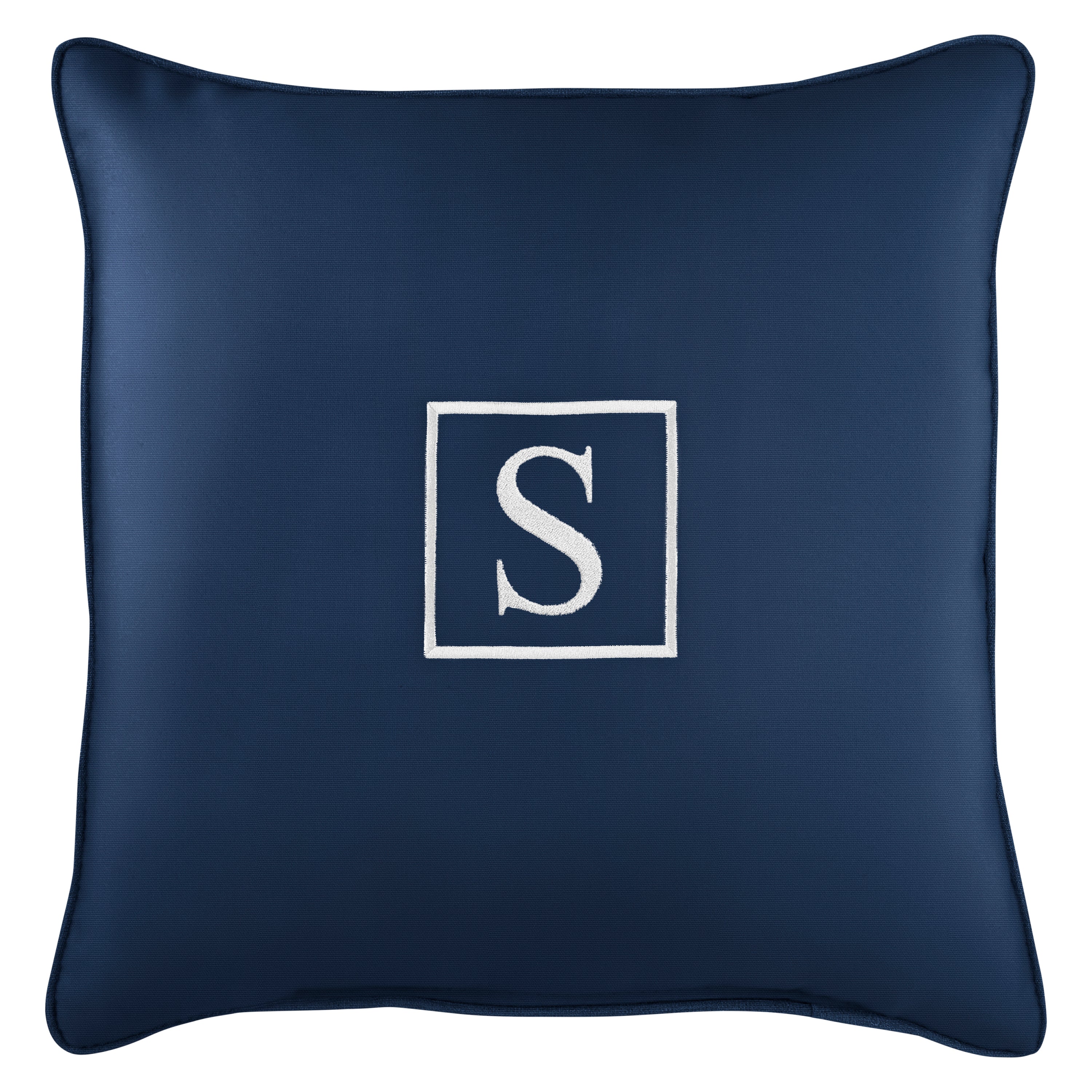 Sunbrella Square Embroidered Outdoor Pillow