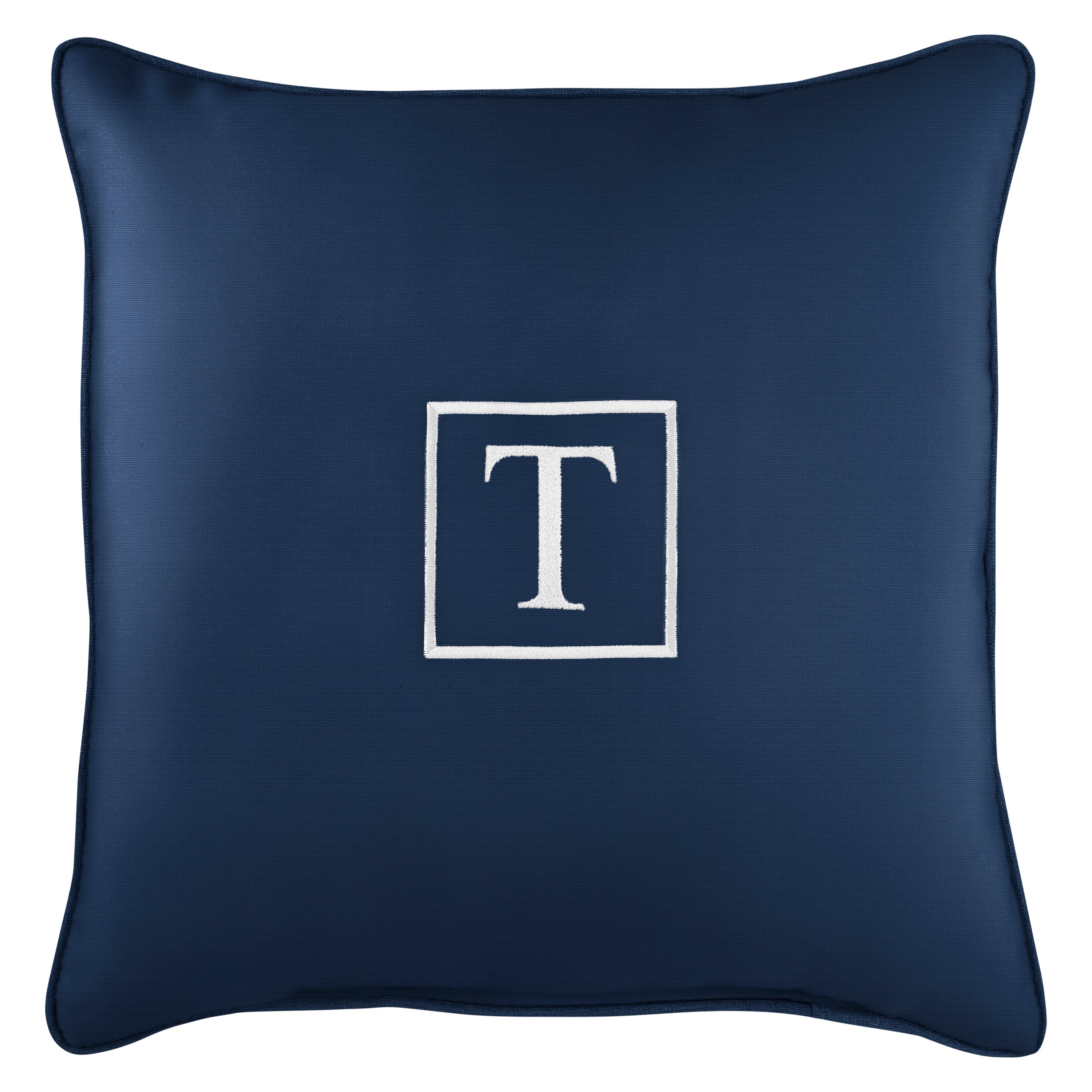 Sunbrella Square Embroidered Outdoor Pillow