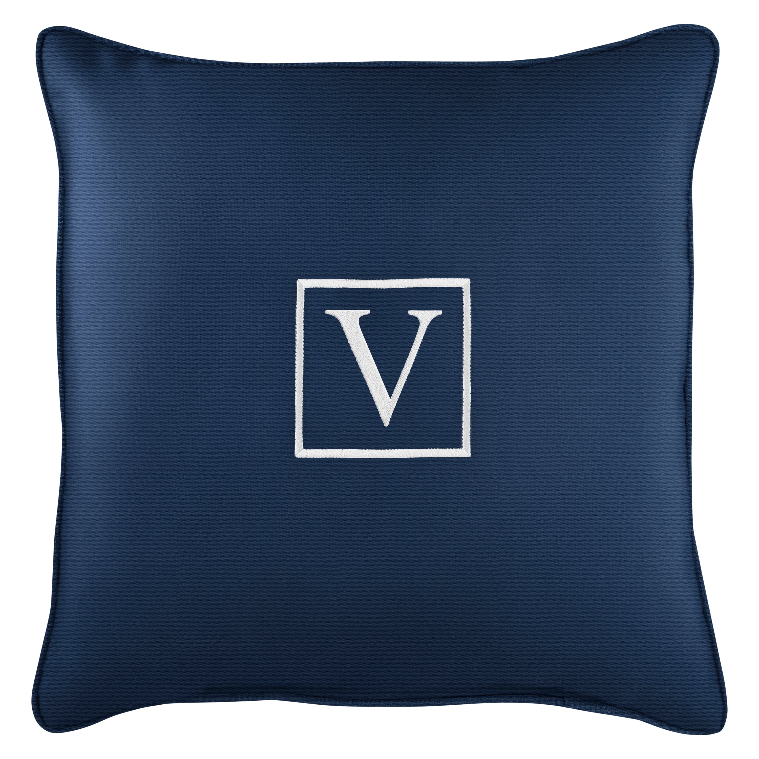 Sunbrella Square Embroidered Outdoor Pillow