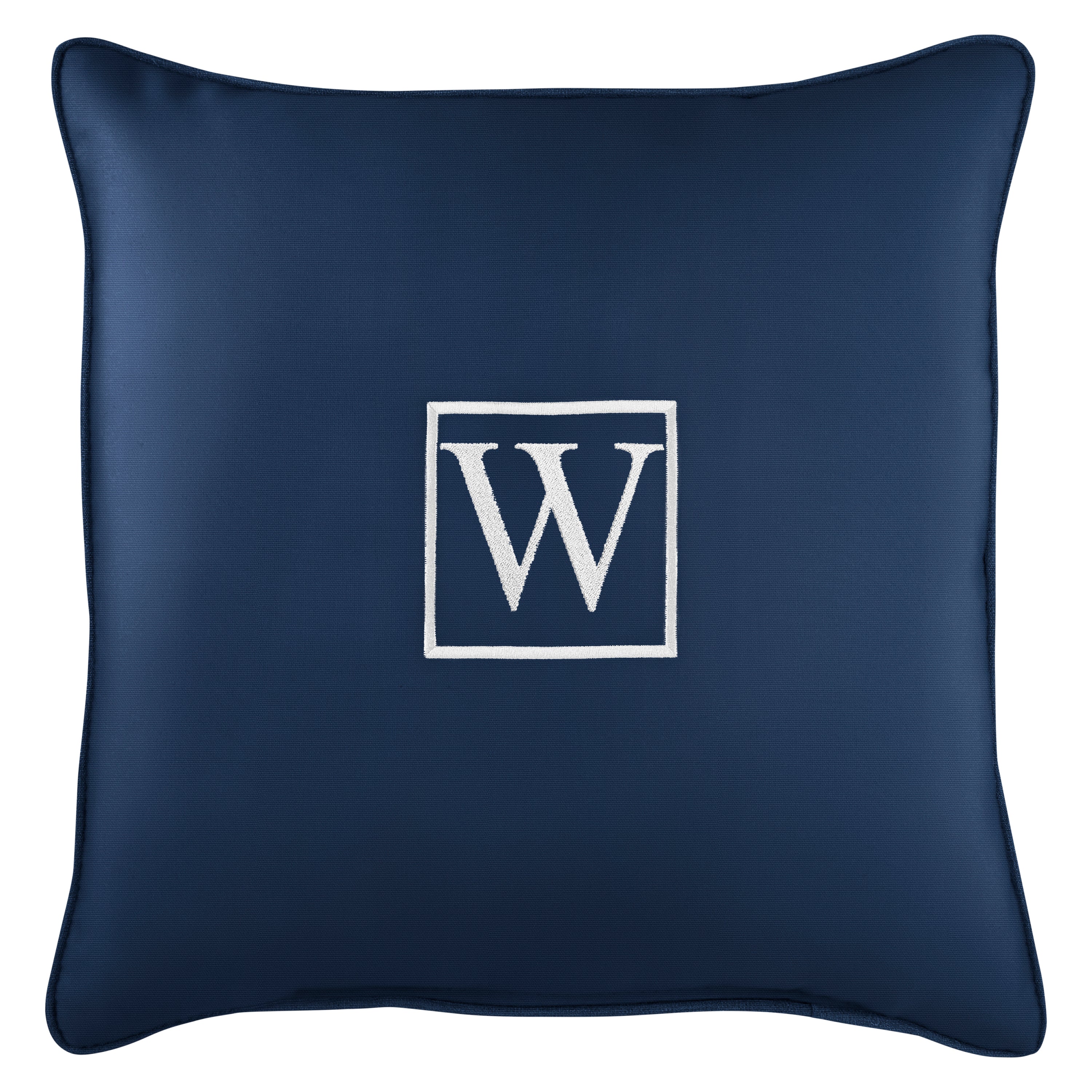Sunbrella Square Embroidered Outdoor Pillow