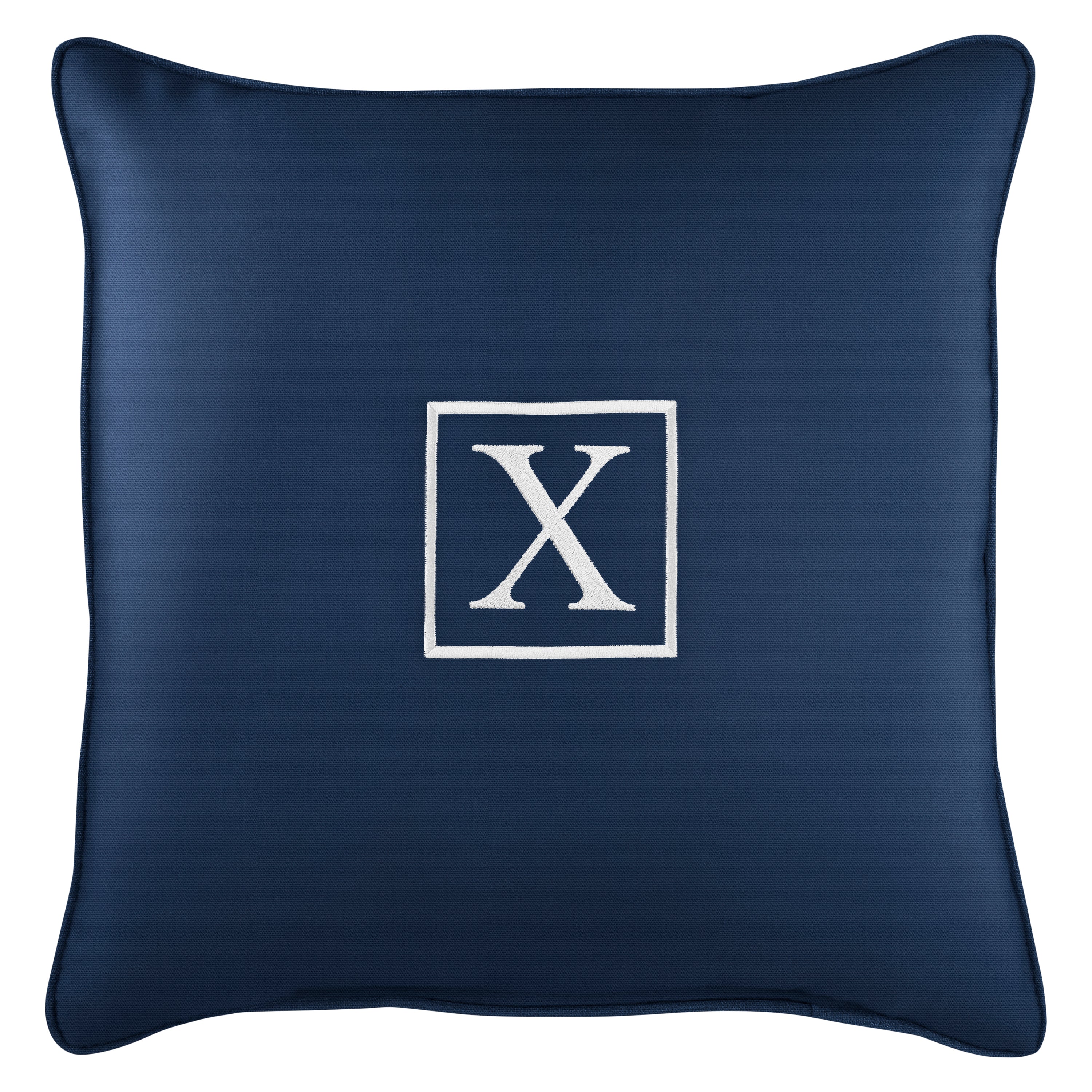 Sunbrella Square Embroidered Outdoor Pillow