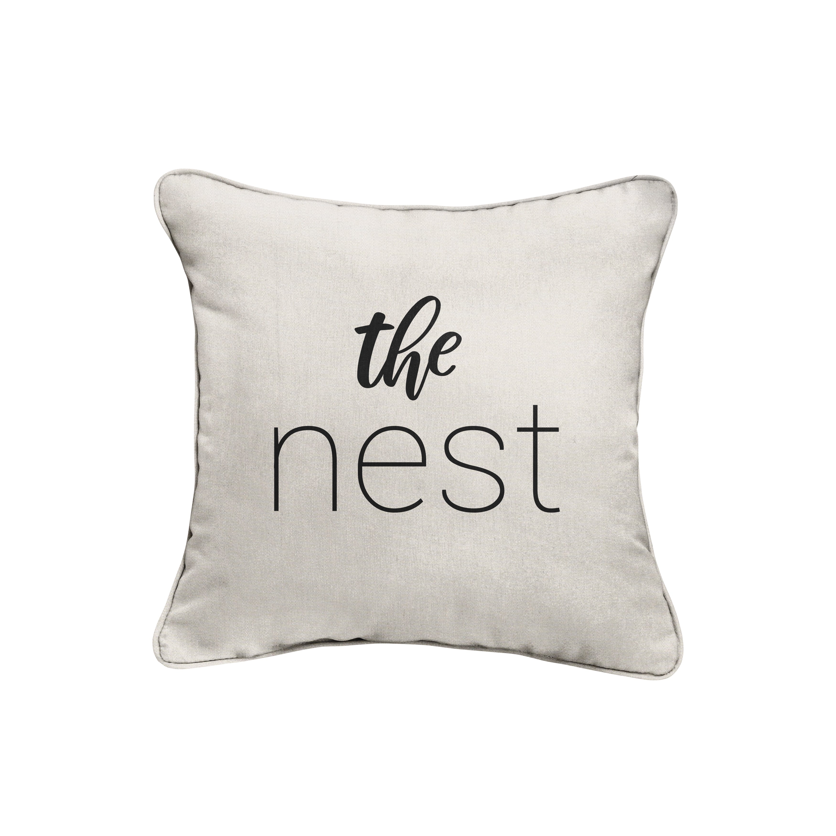 Sunbrella Square Embroidered Outdoor Pillow
