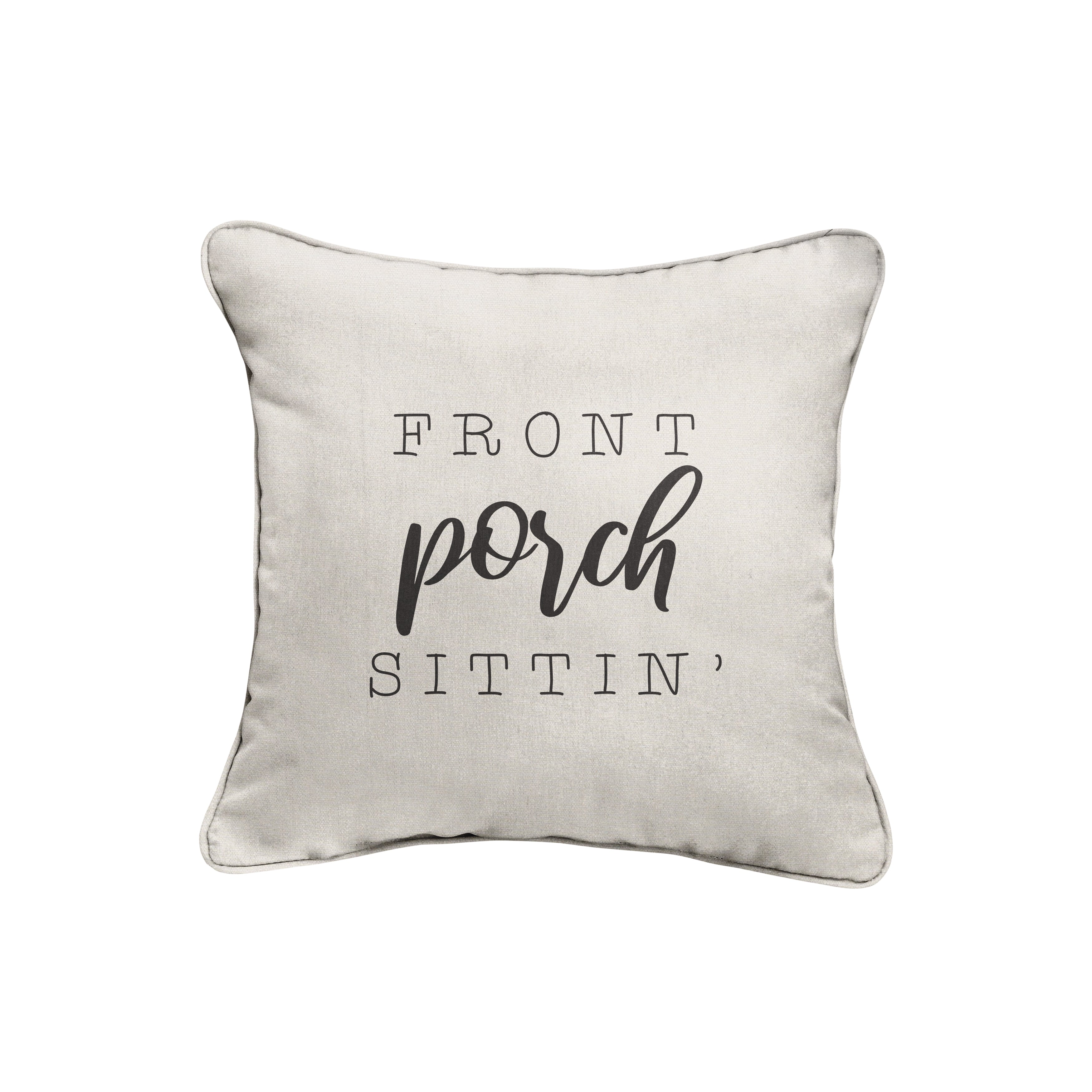 Sunbrella Square Embroidered Outdoor Pillow