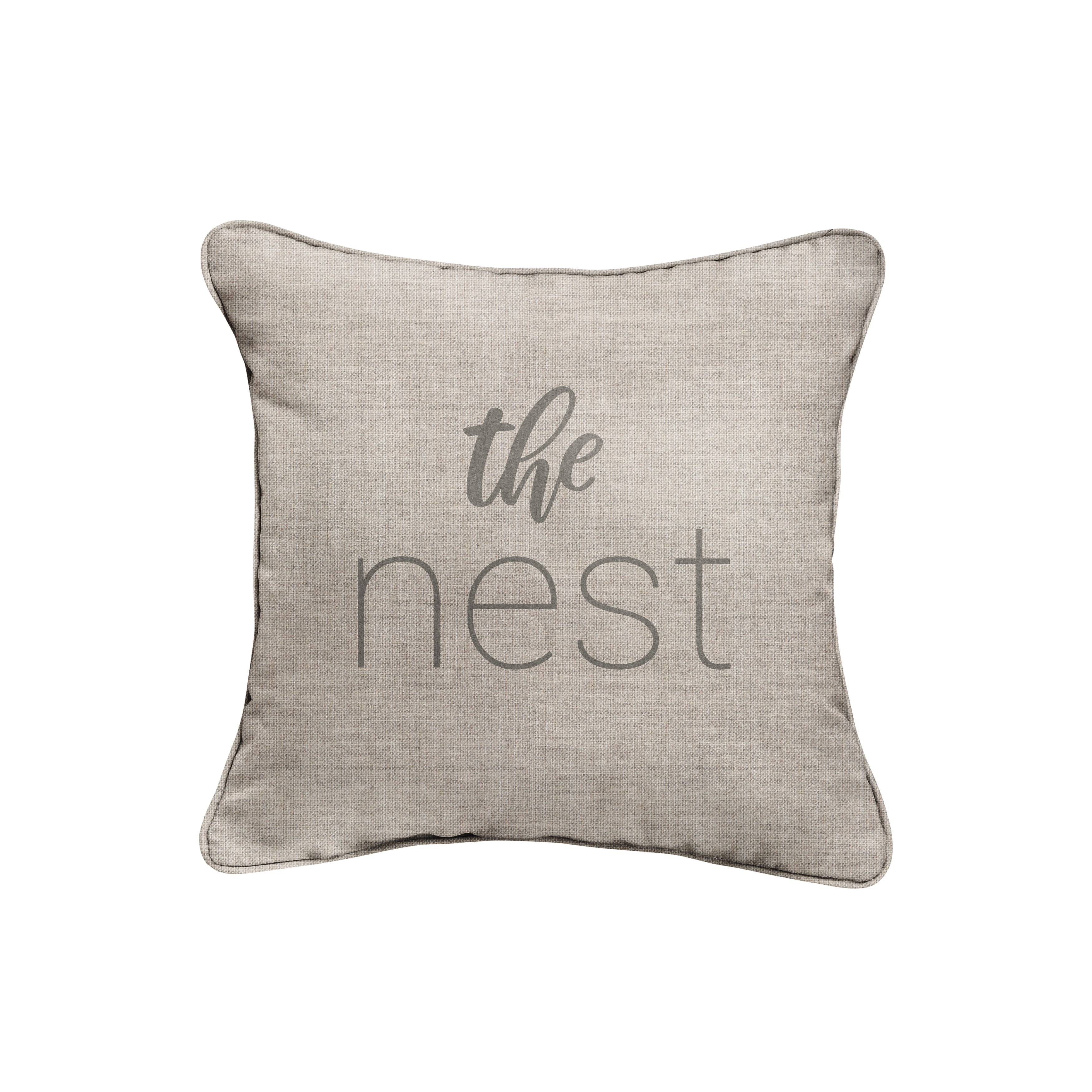 Sunbrella Square Embroidered Outdoor Pillow