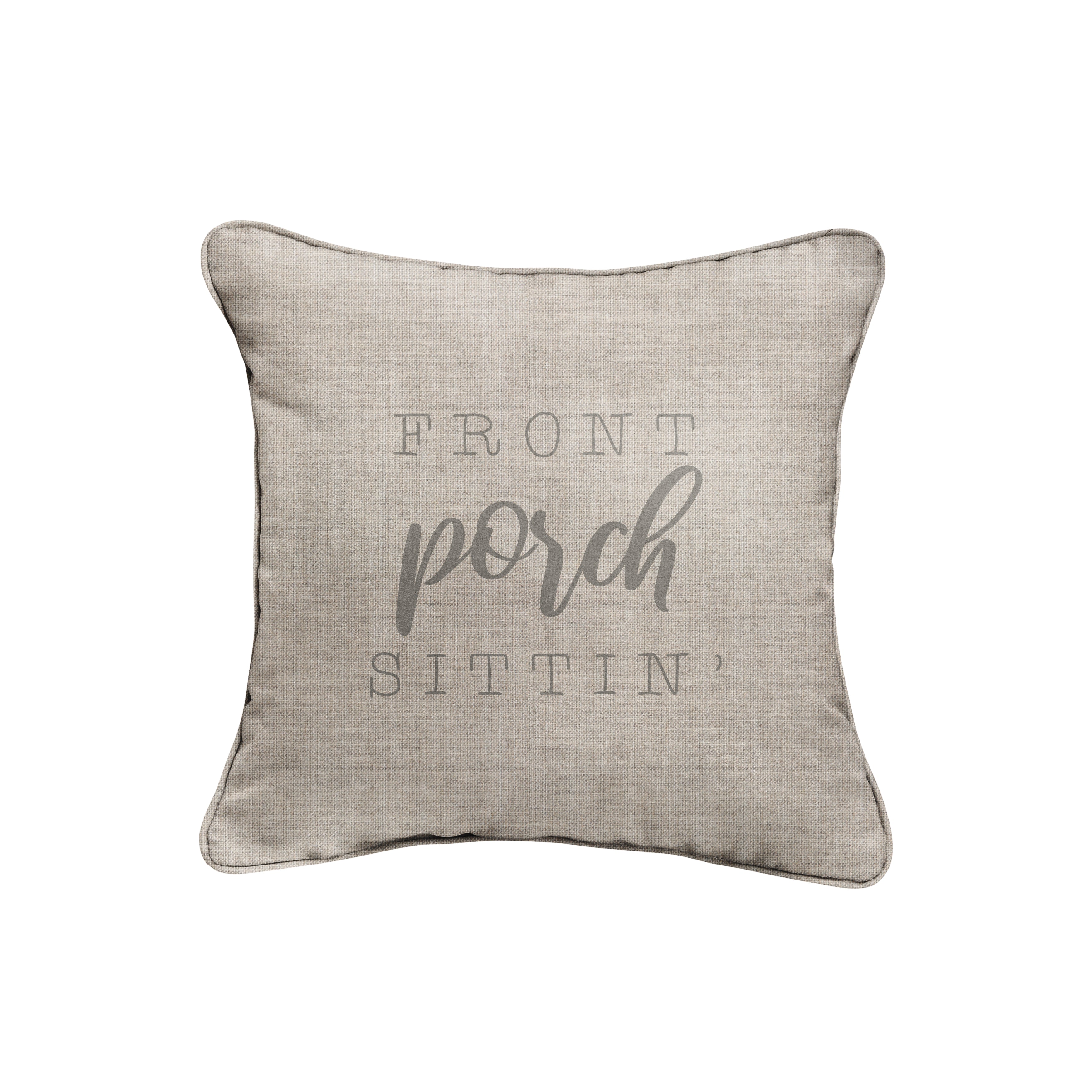 Sunbrella Square Embroidered Outdoor Pillow