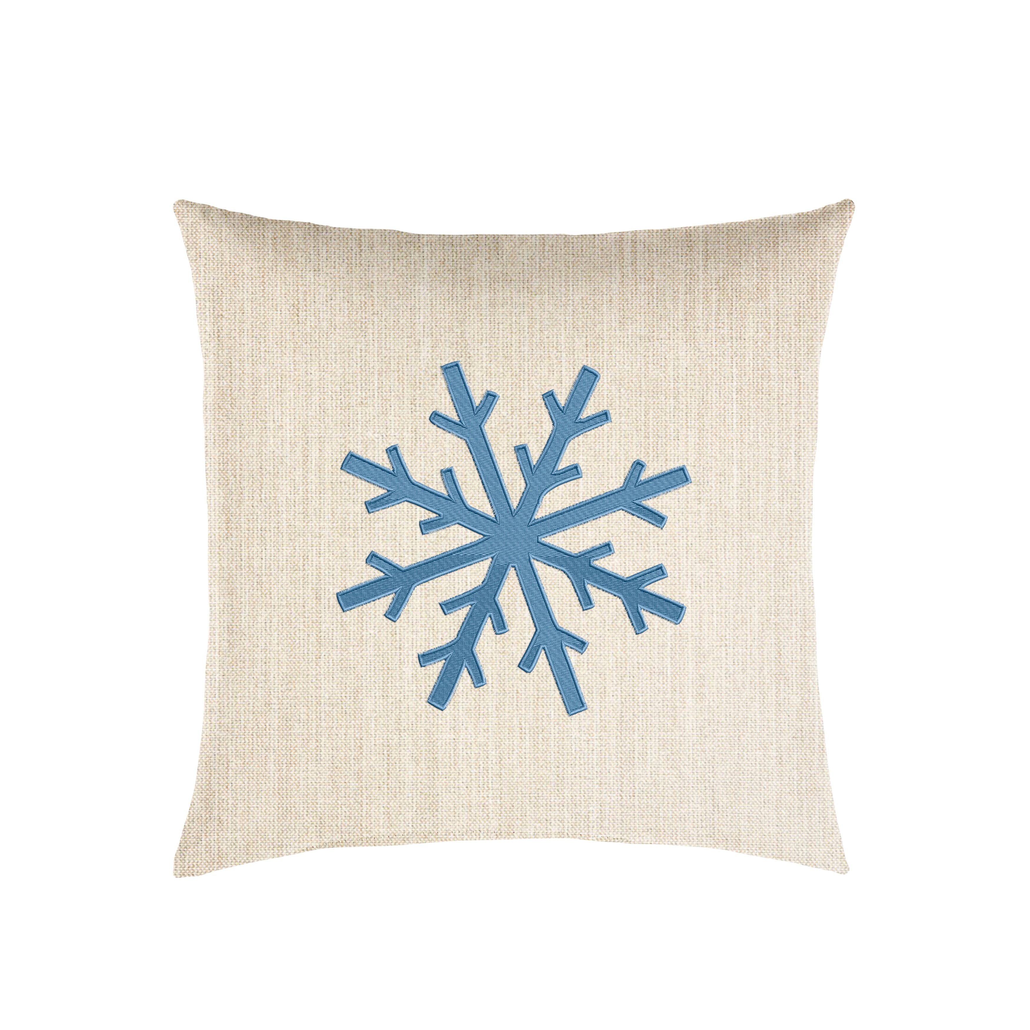 Sunbrella Square Holiday Embroidered Outdoor Pillow