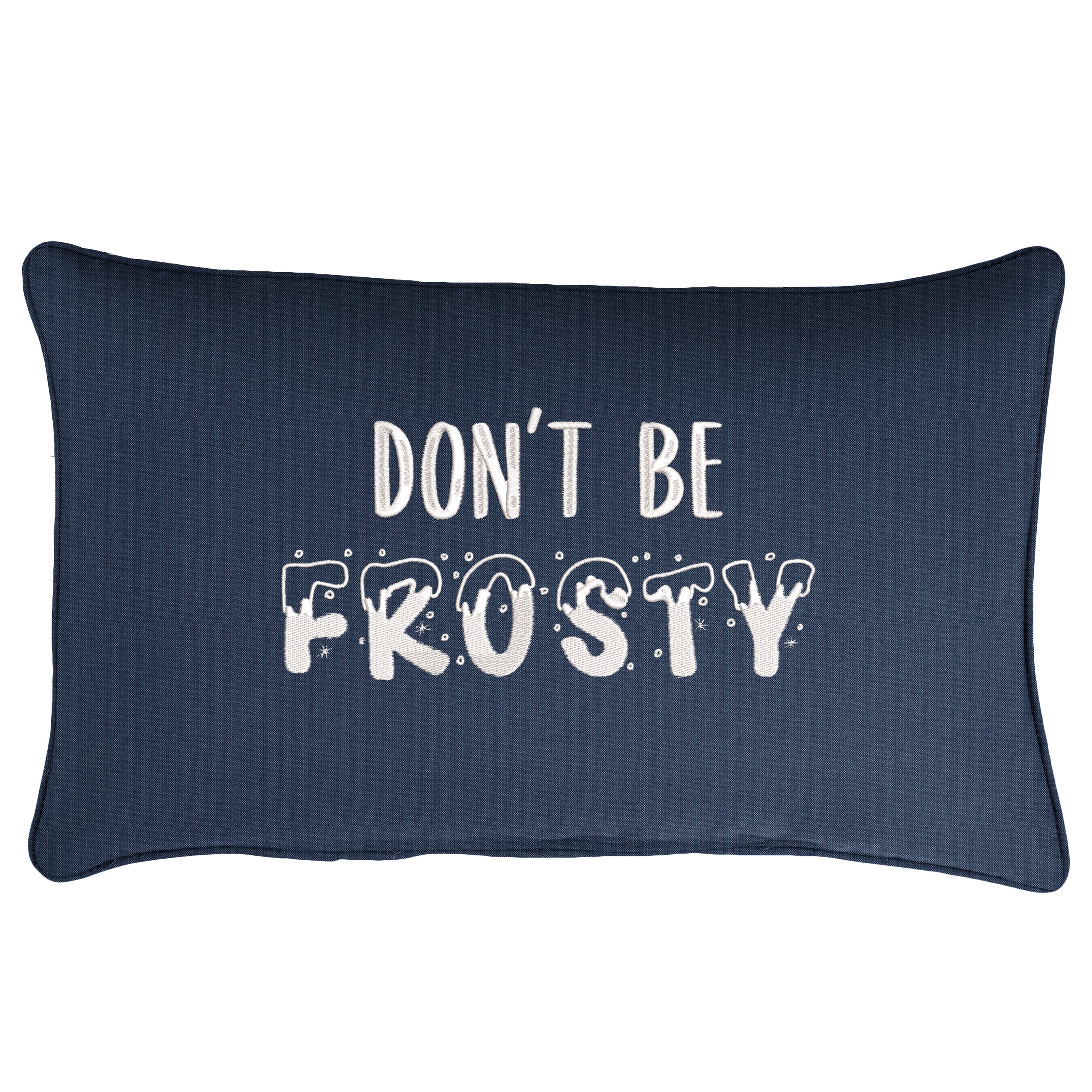 Sunbrella Rectangle Holiday Embroidered Outdoor Pillow