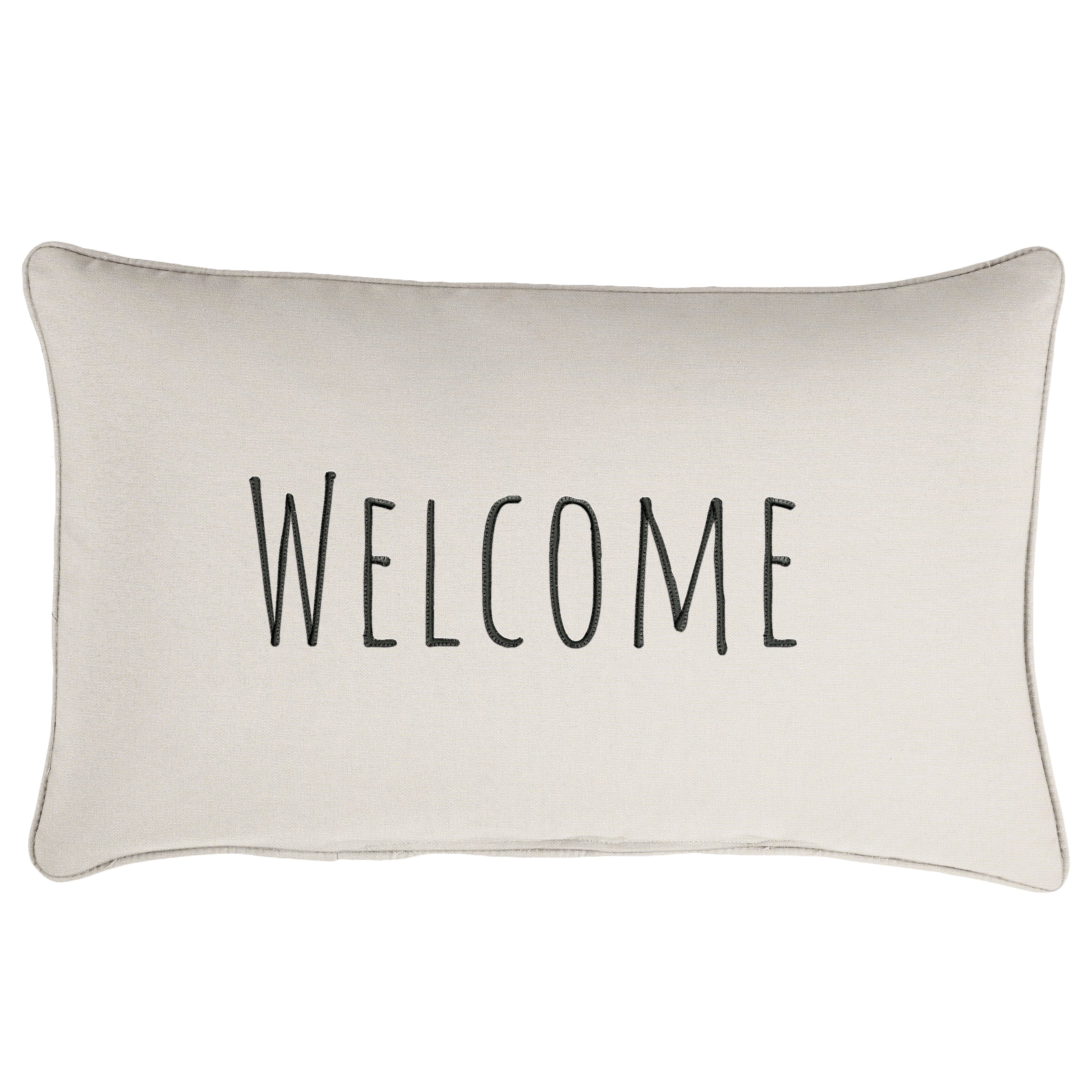 Sunbrella Rectangle Embroidered Outdoor Pillow