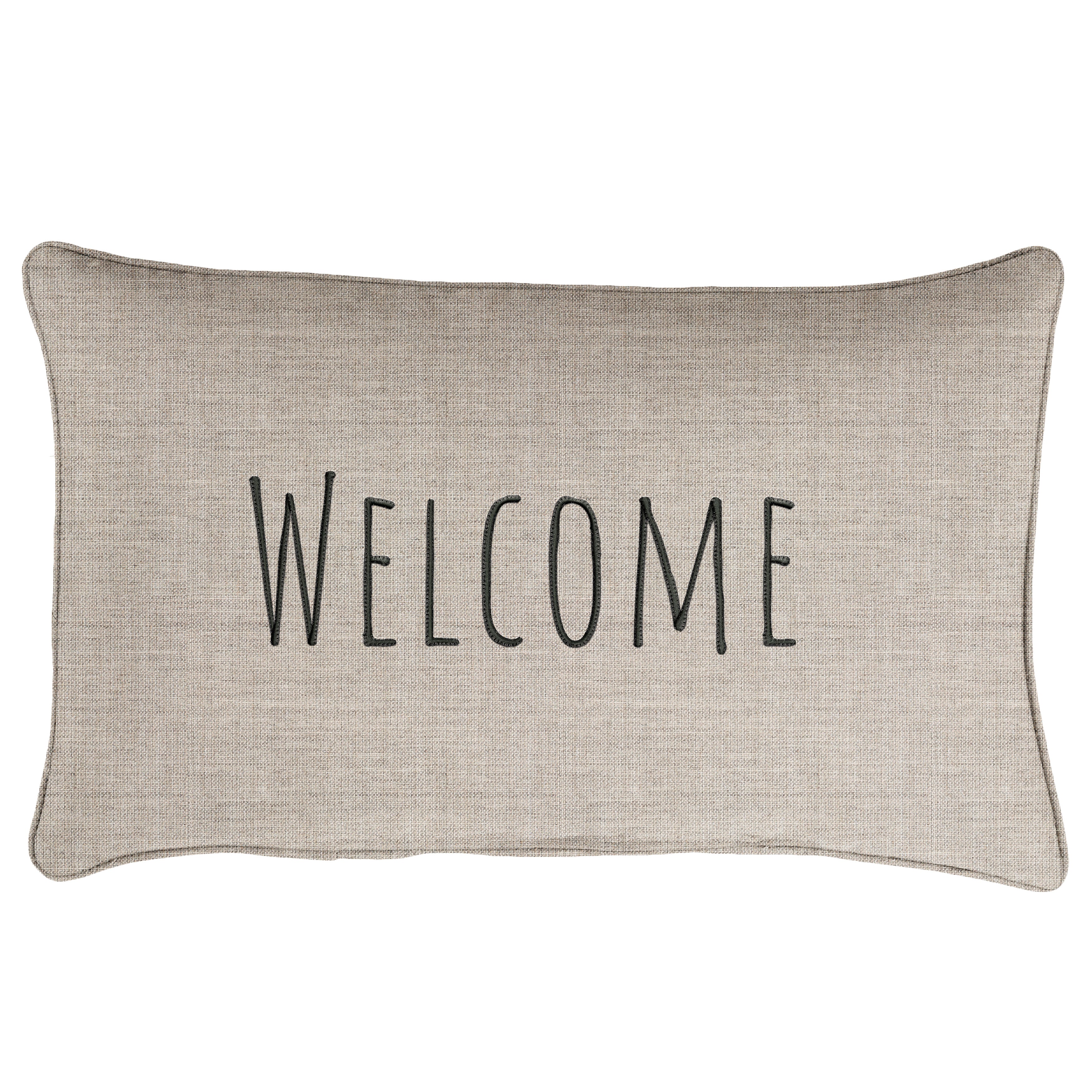Sunbrella Rectangle Embroidered Outdoor Pillow