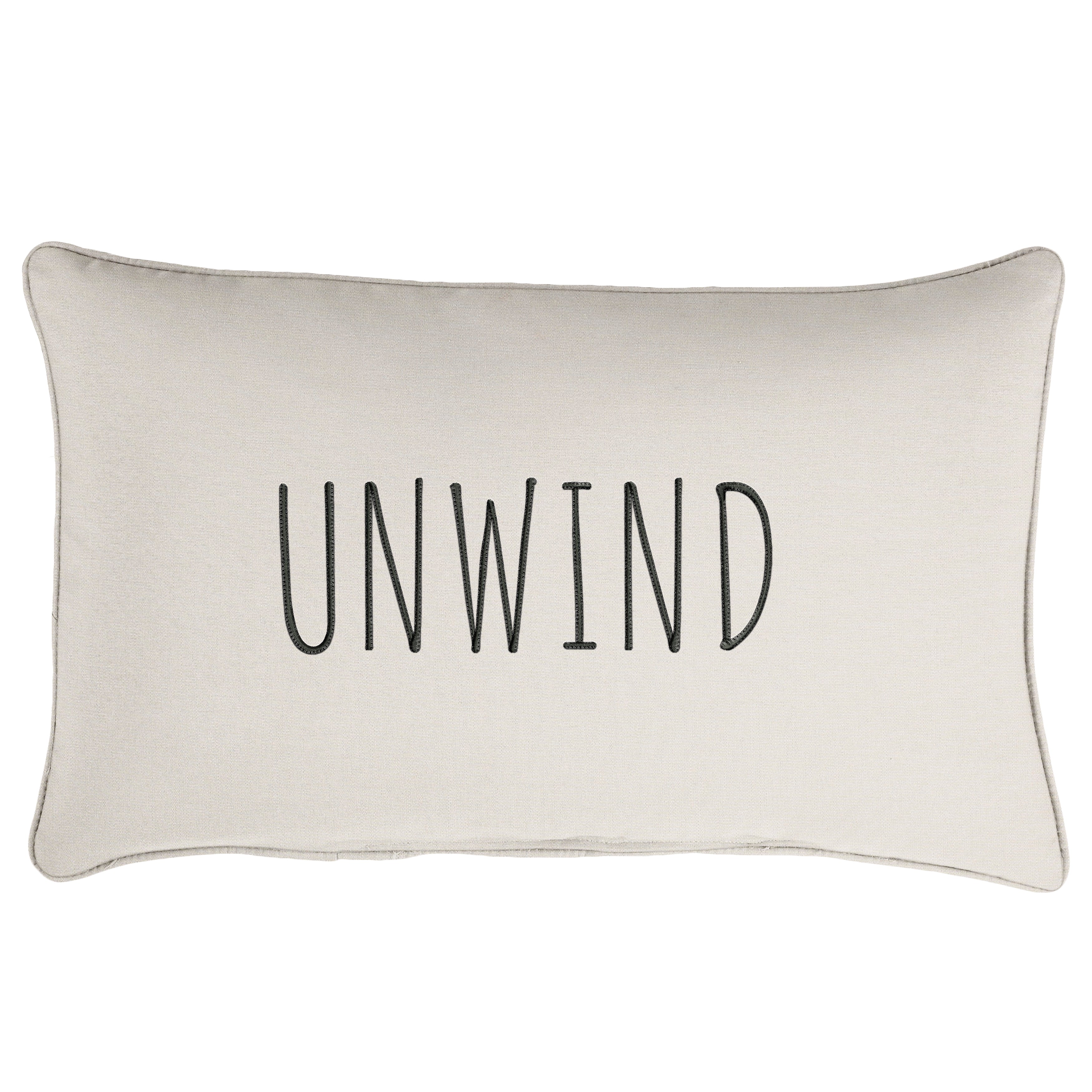 Sunbrella Rectangle Embroidered Outdoor Pillow