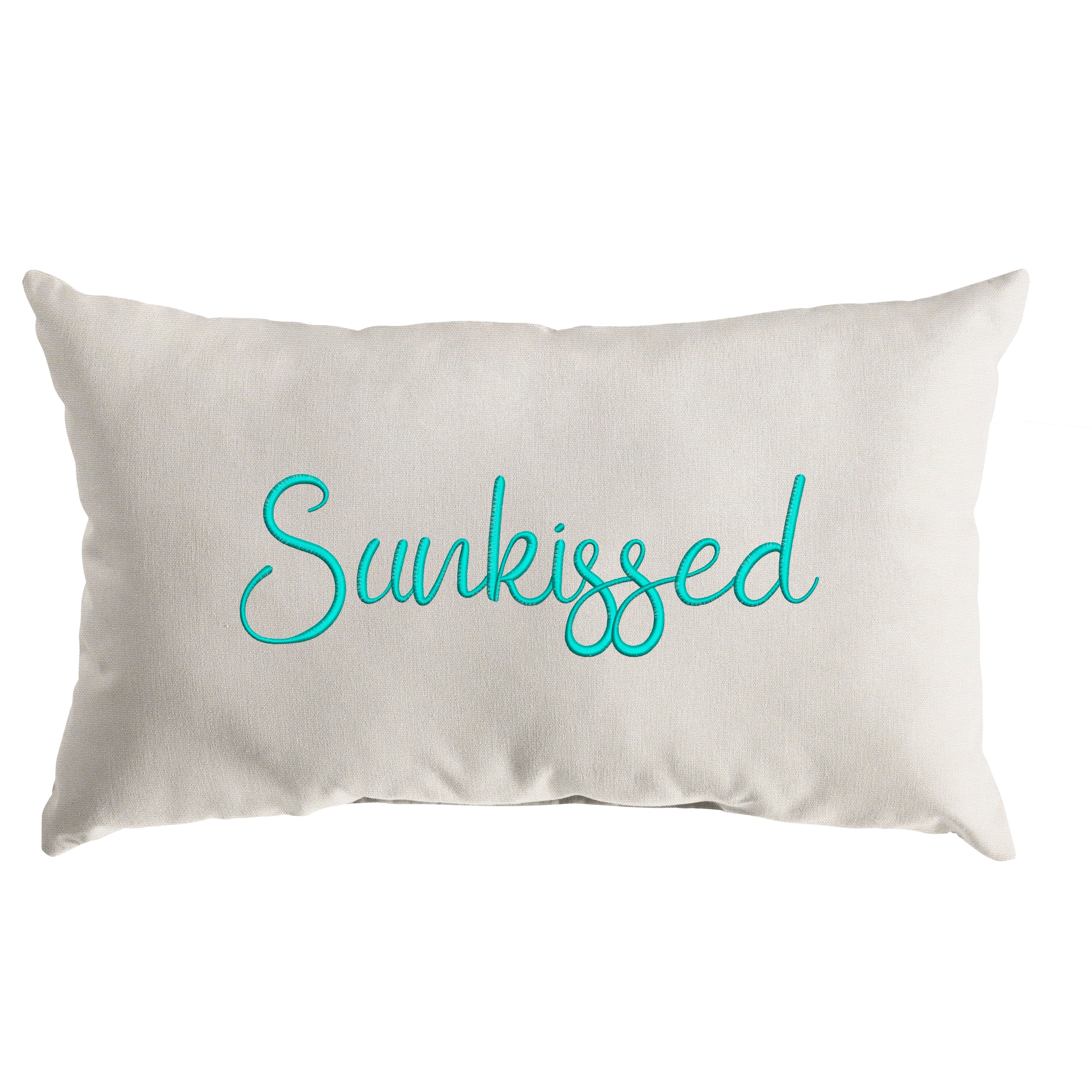 Sunbrella Rectangle Embroidered Outdoor Pillow