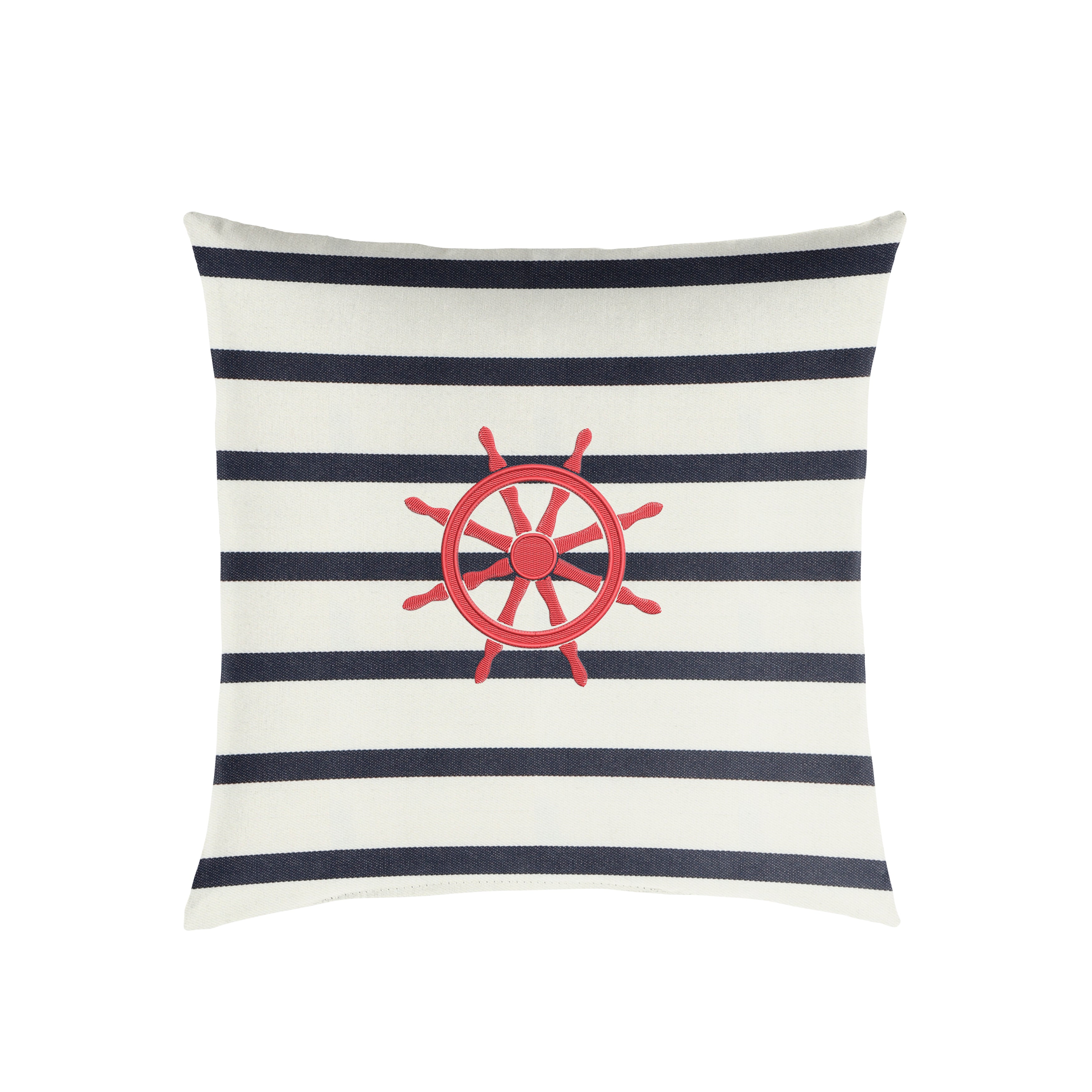 Sunbrella Square Embroidered Outdoor Pillow