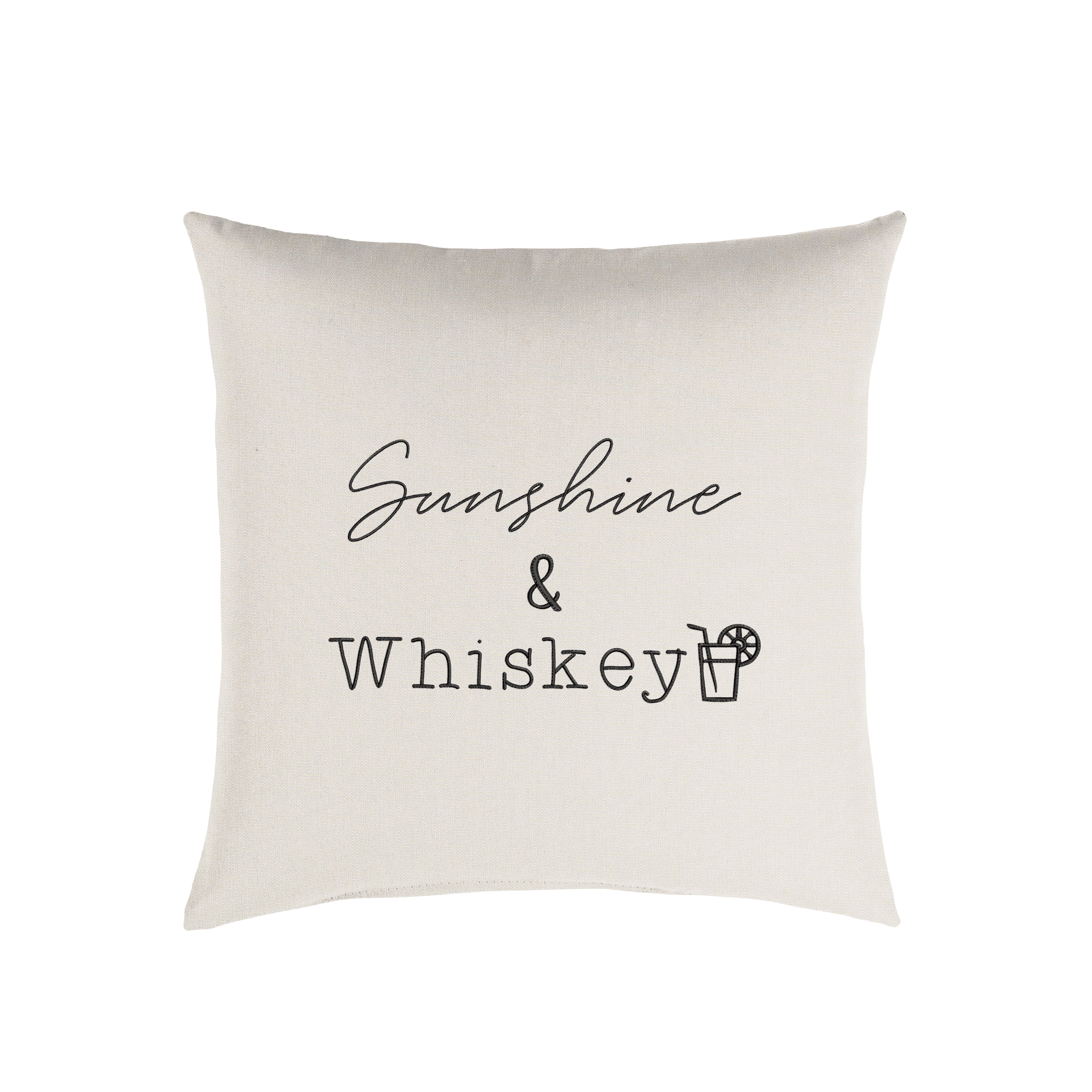 Sunbrella Square Embroidered Outdoor Pillow