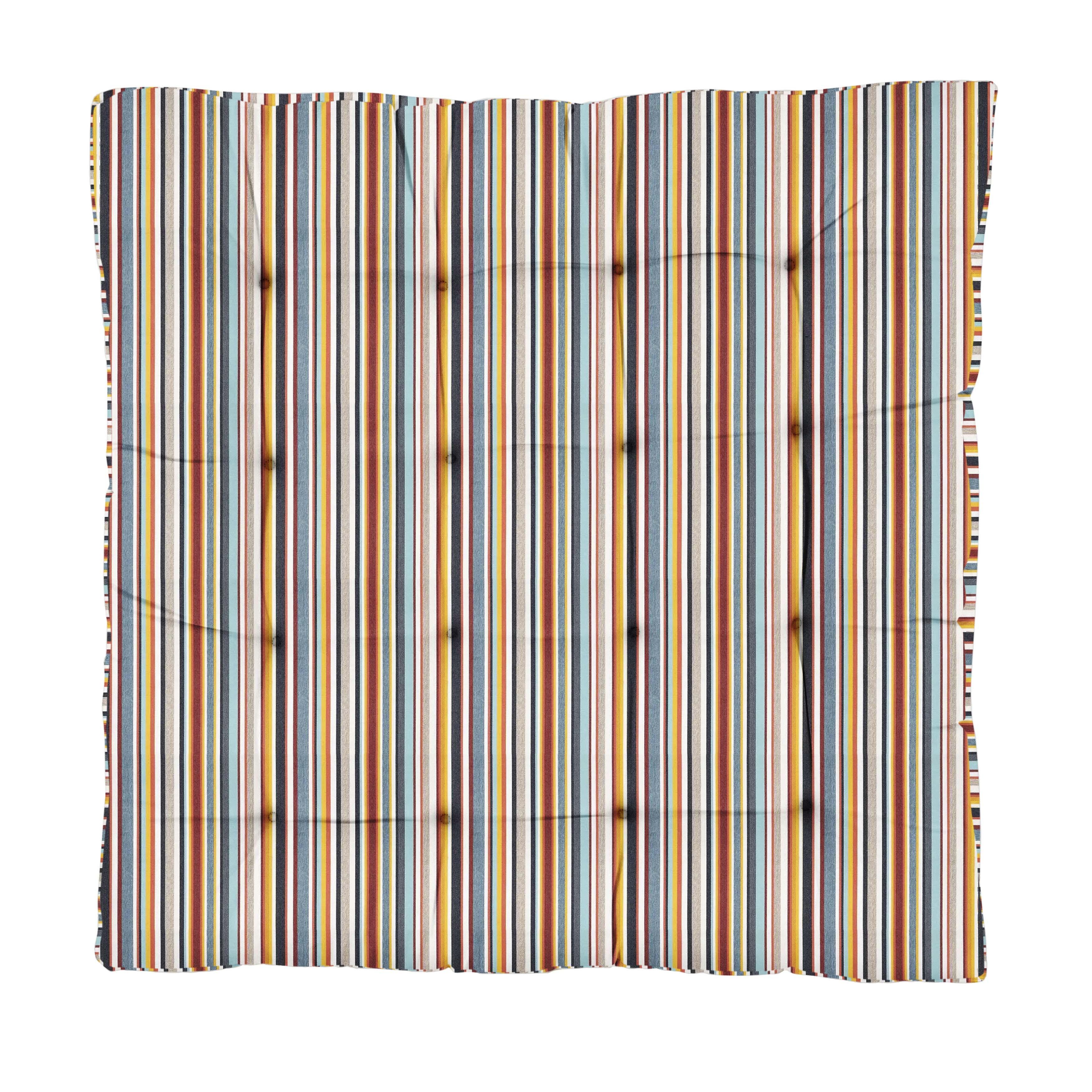 Sunbrella Highlight Square Outdoor Floor Pillow - Sorra Home