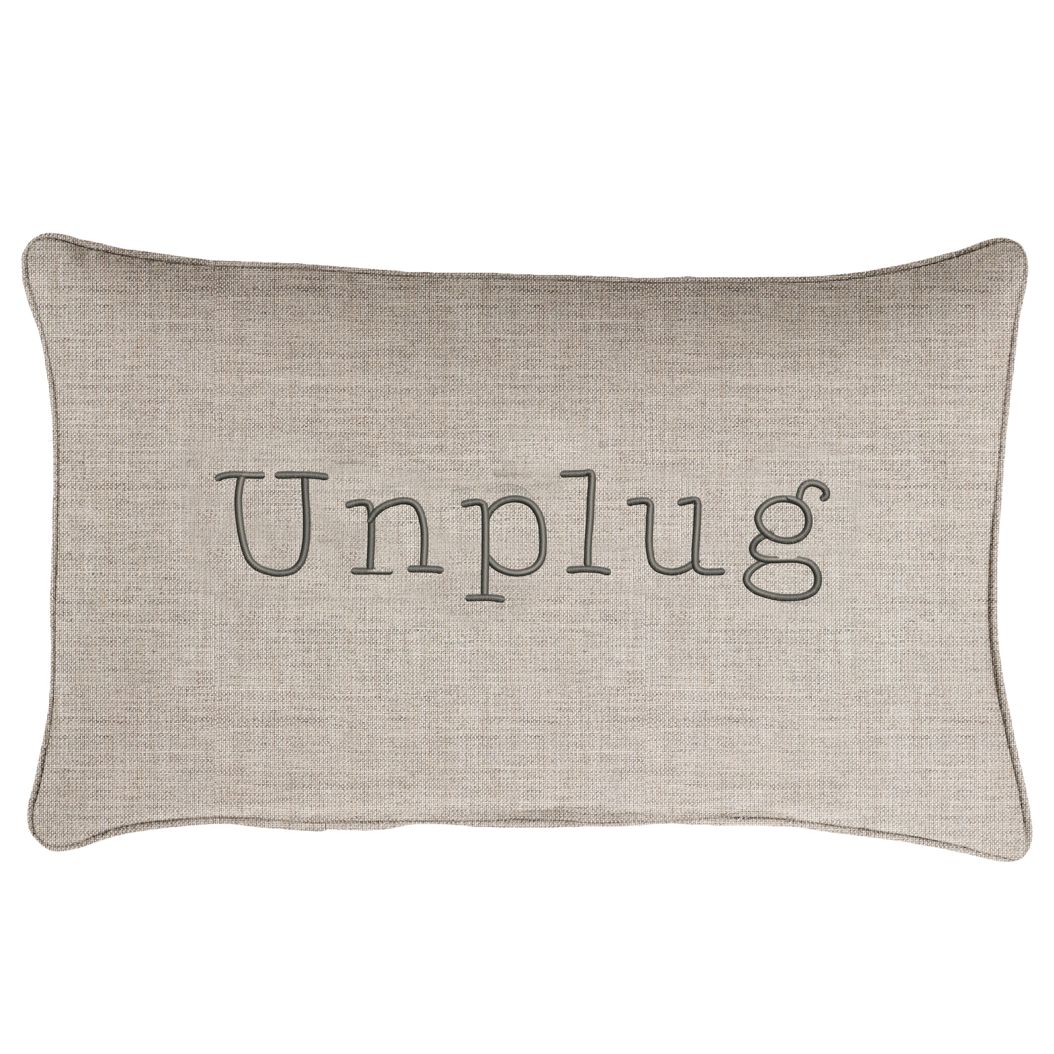 Sunbrella Rectangle Embroidered Outdoor Pillow