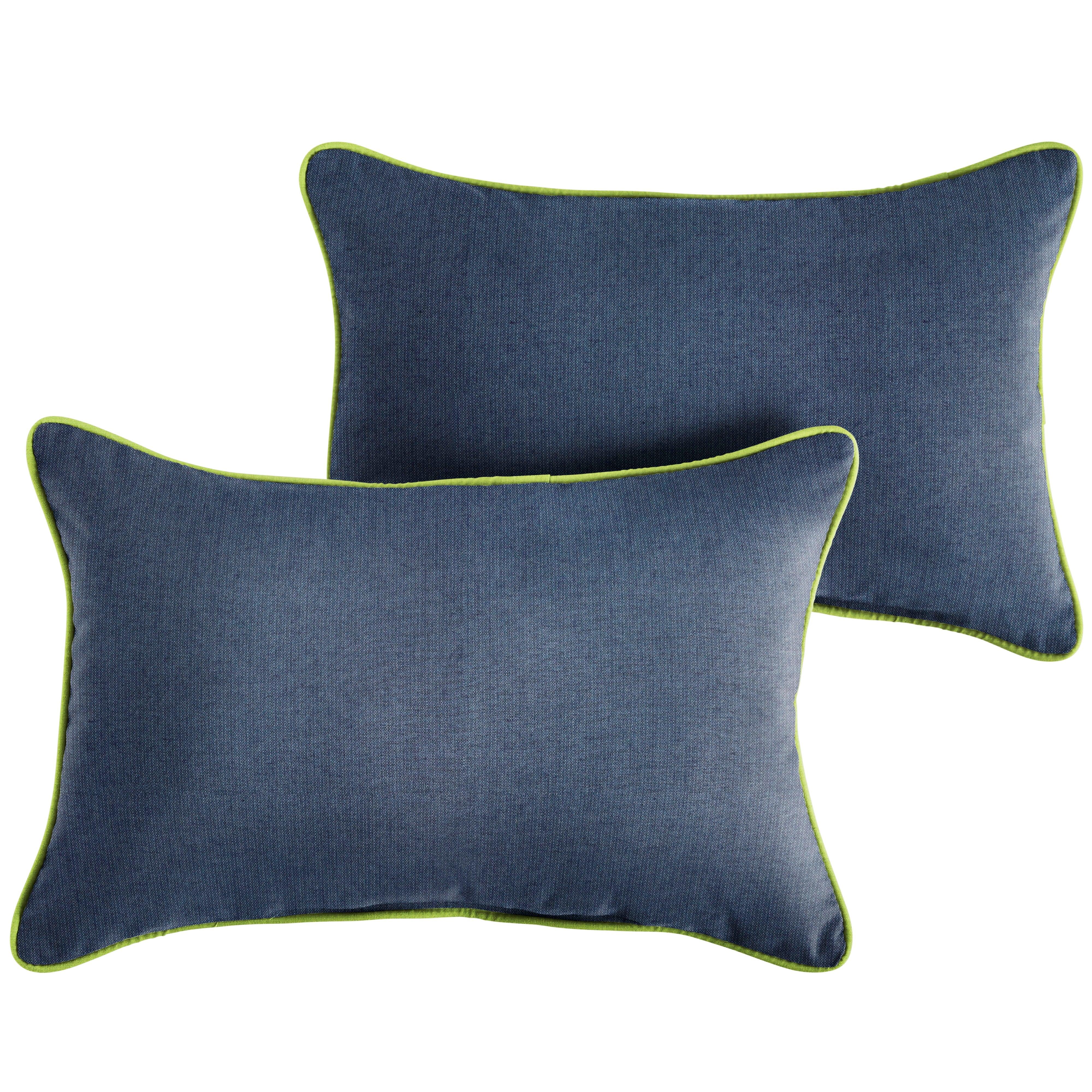 Sunbrella Lumbar Corded Pillow (Set of 2) - Sorra Home