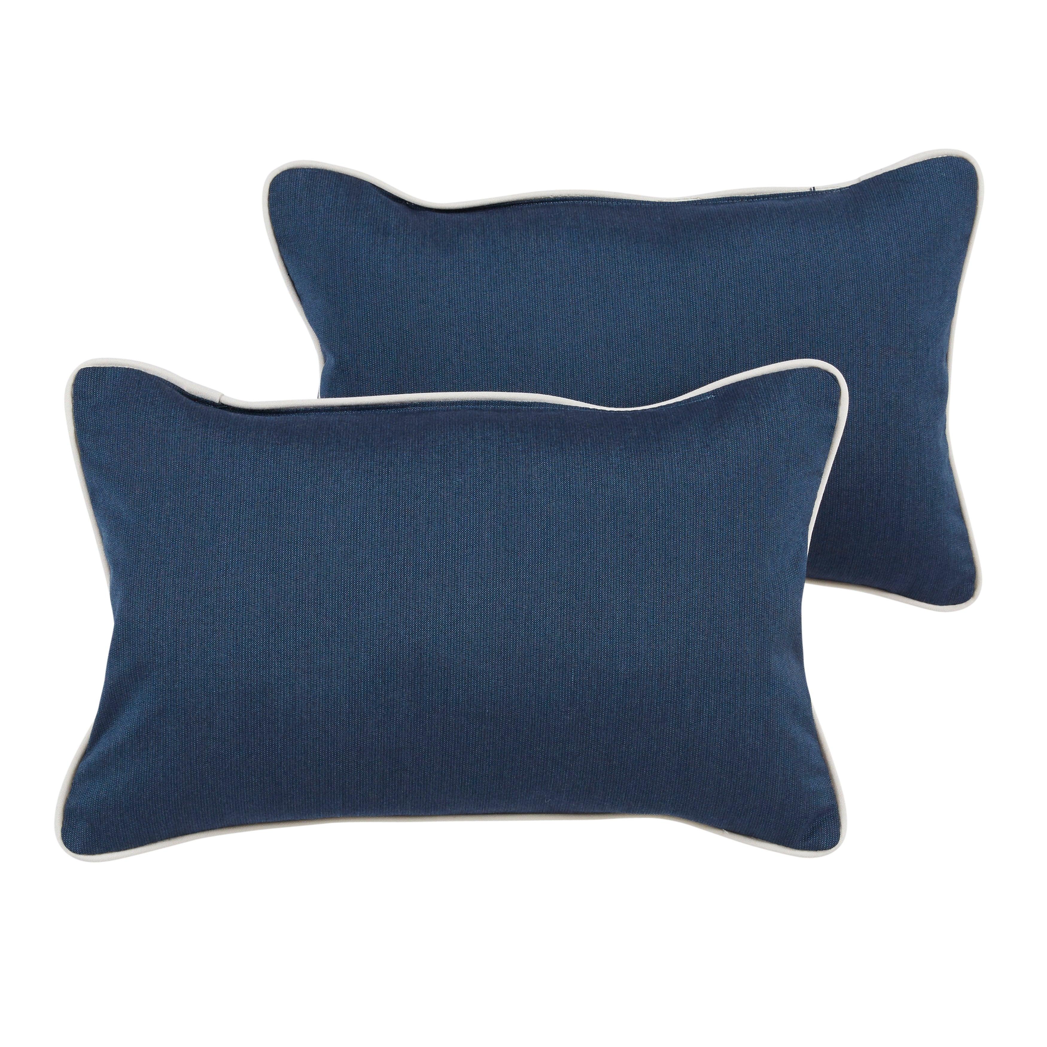 Sunbrella Lumbar Corded Pillow (Set of 2) - Sorra Home