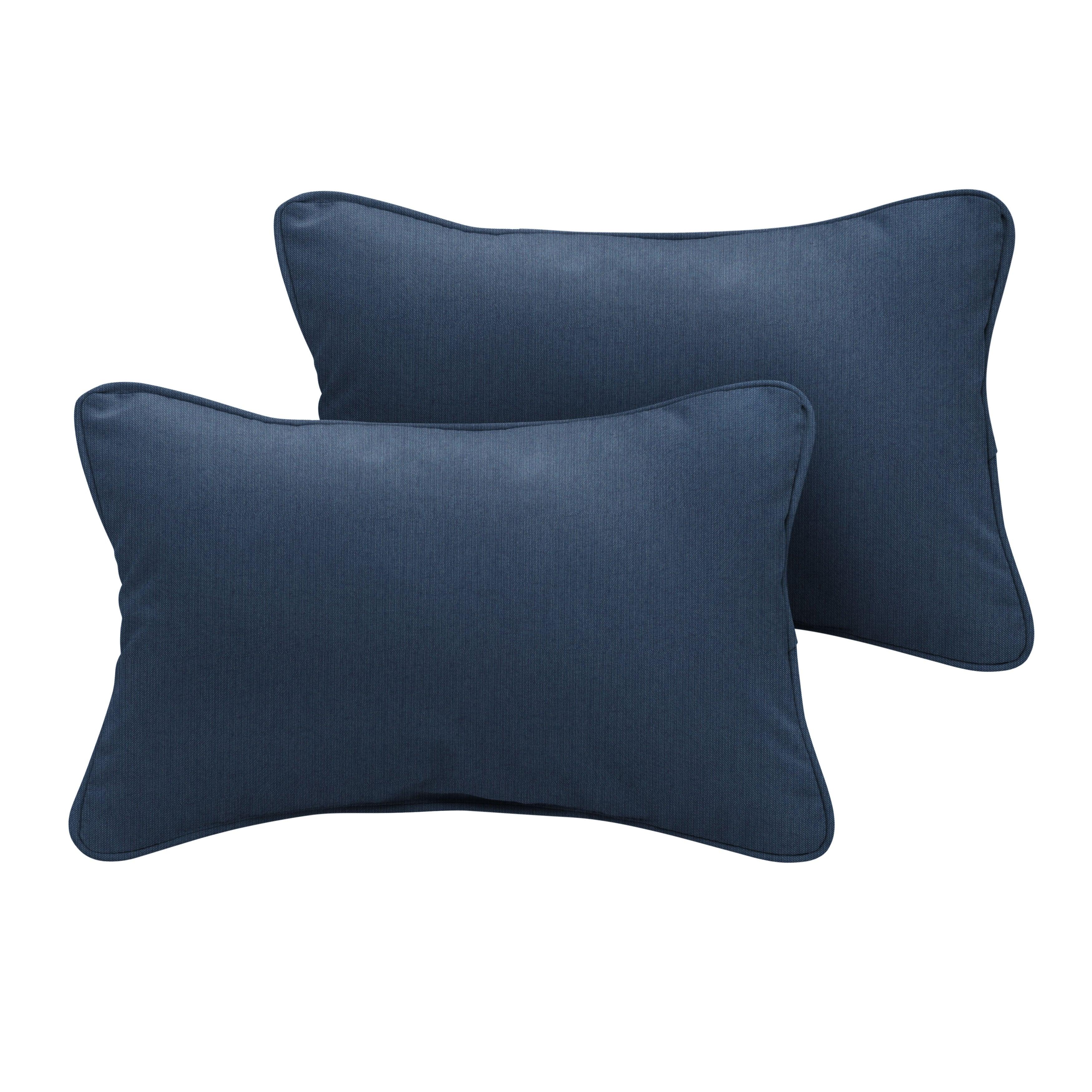 Sunbrella Lumbar Corded Pillow (Set of 2) - Sorra Home