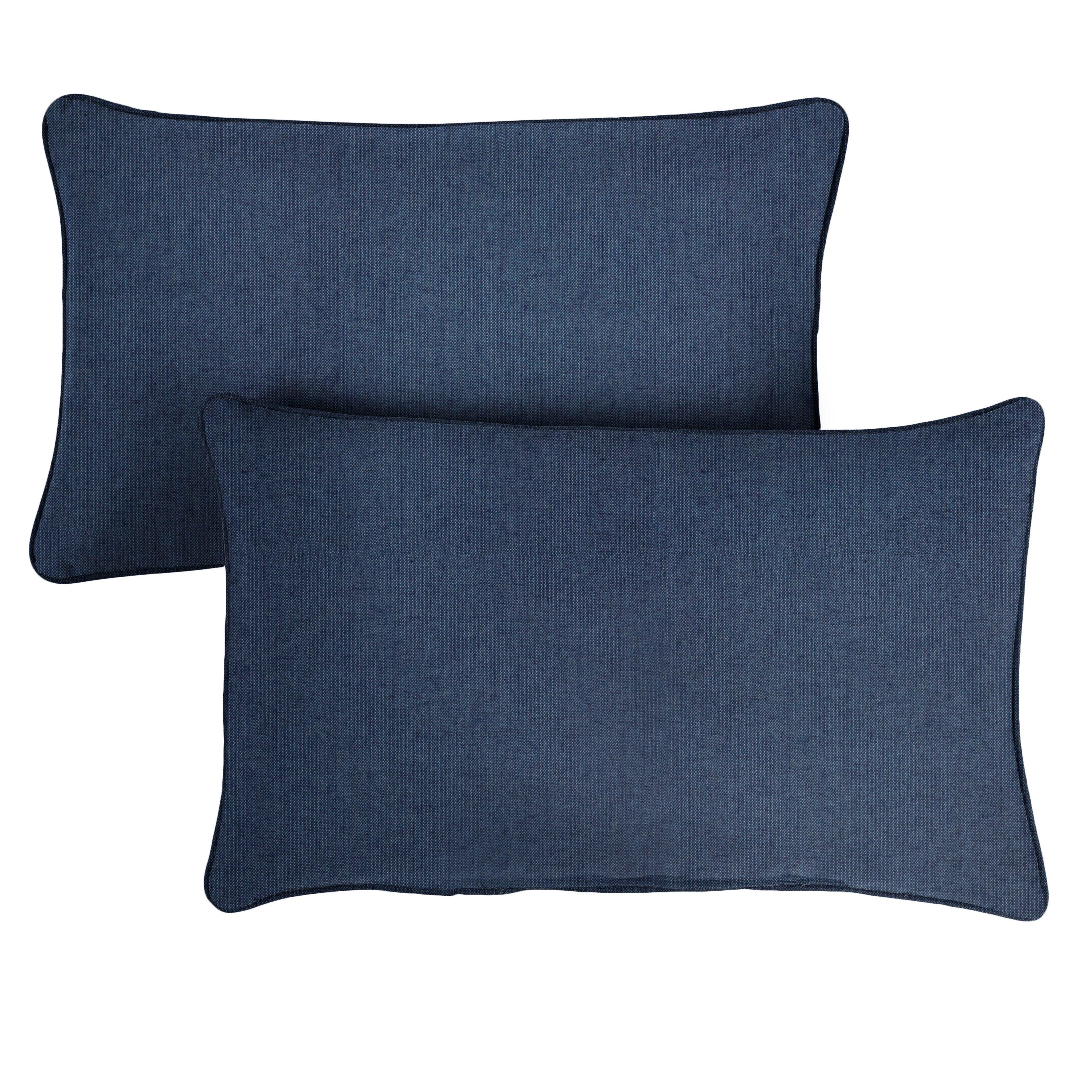Sunbrella Lumbar Corded Pillow (Set of 2) - Sorra Home