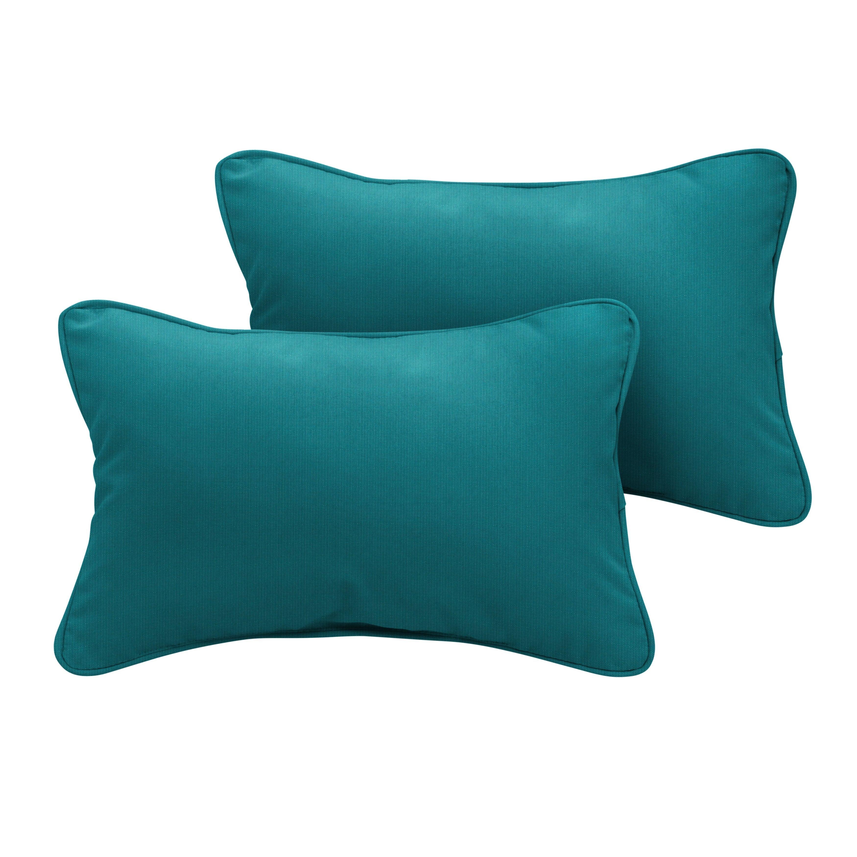 Sunbrella Lumbar Corded Pillow (Set of 2) - Sorra Home
