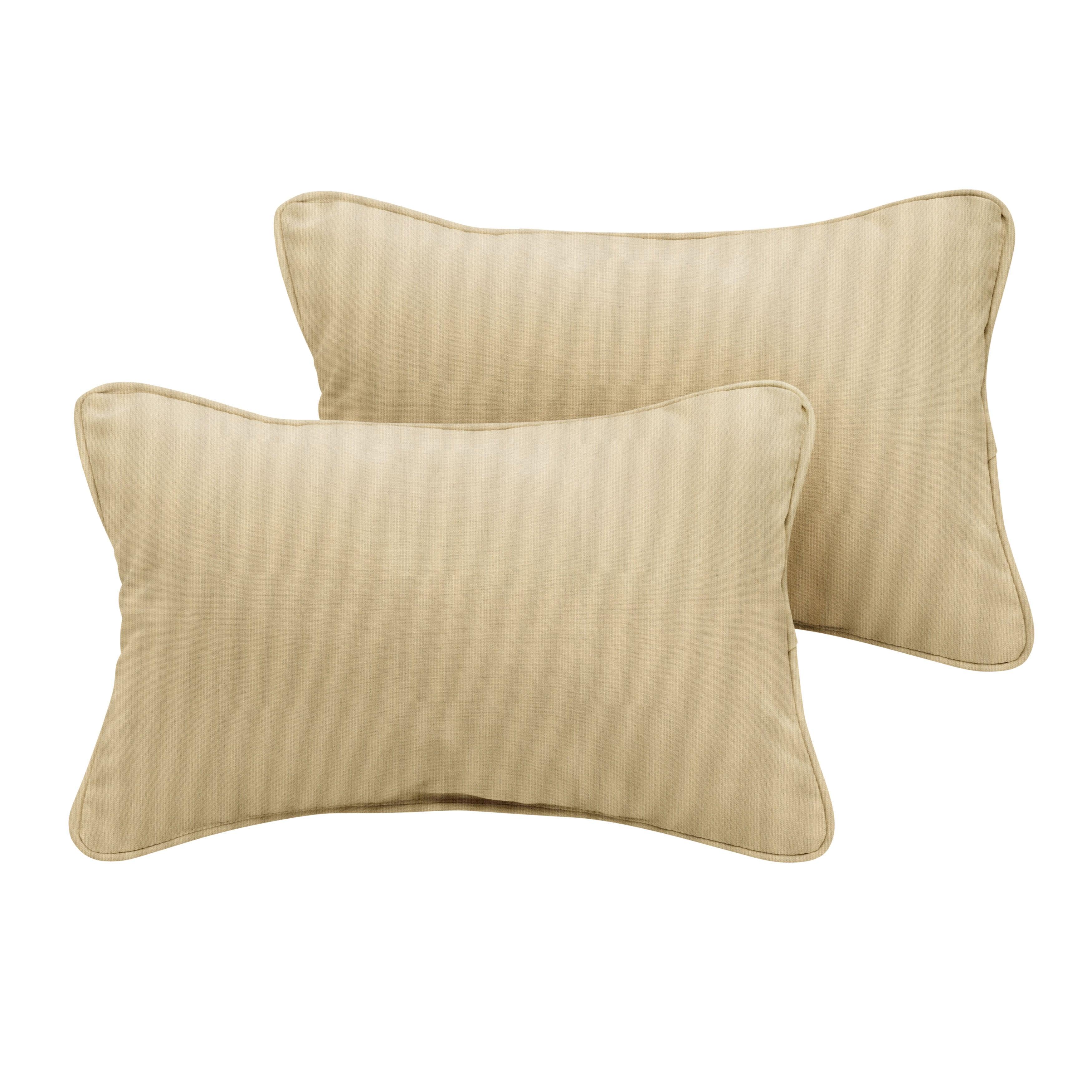 Sunbrella Lumbar Corded Pillow (Set of 2) - Sorra Home