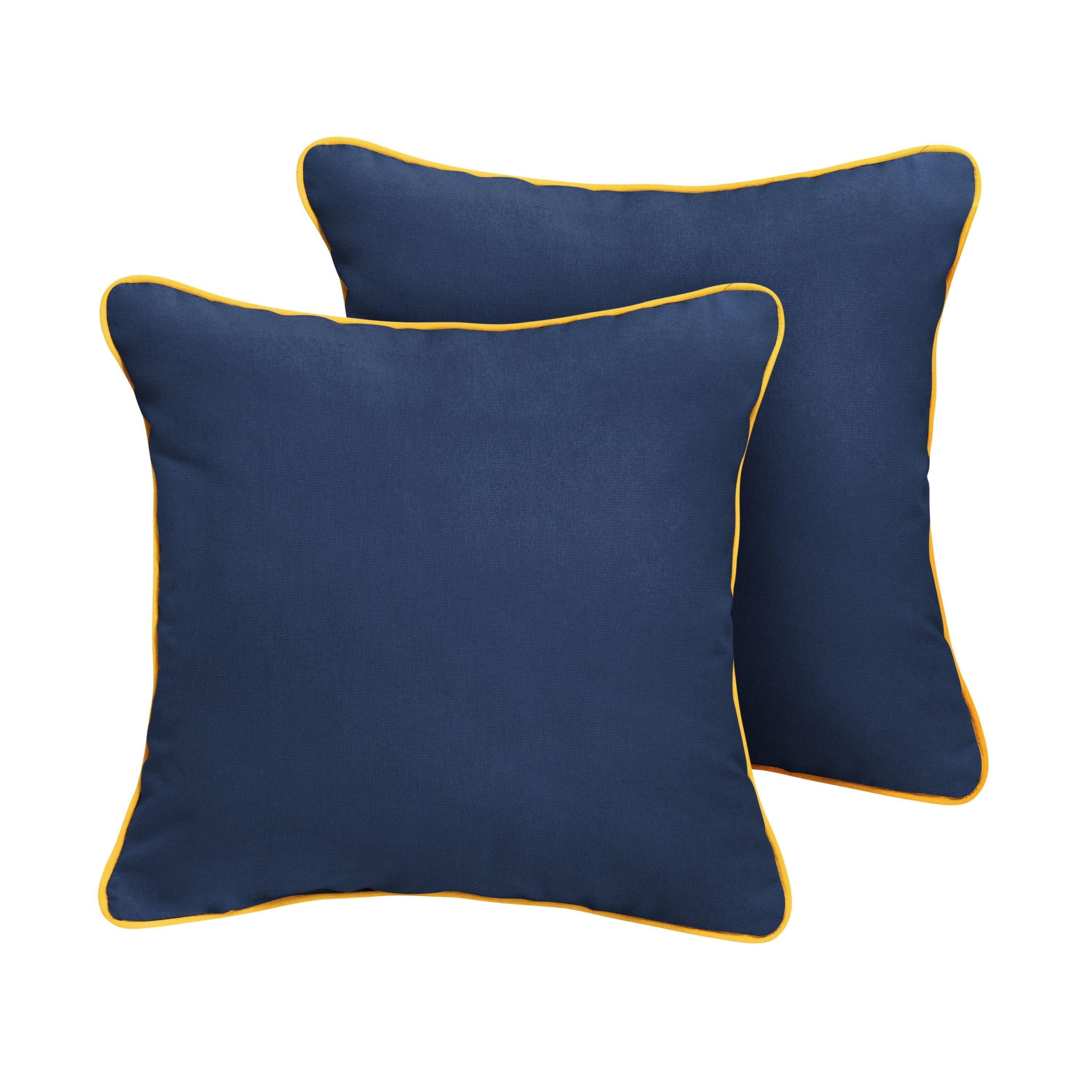 Sunbrella Square Corded Pillow (Set of 2) - Sorra Home