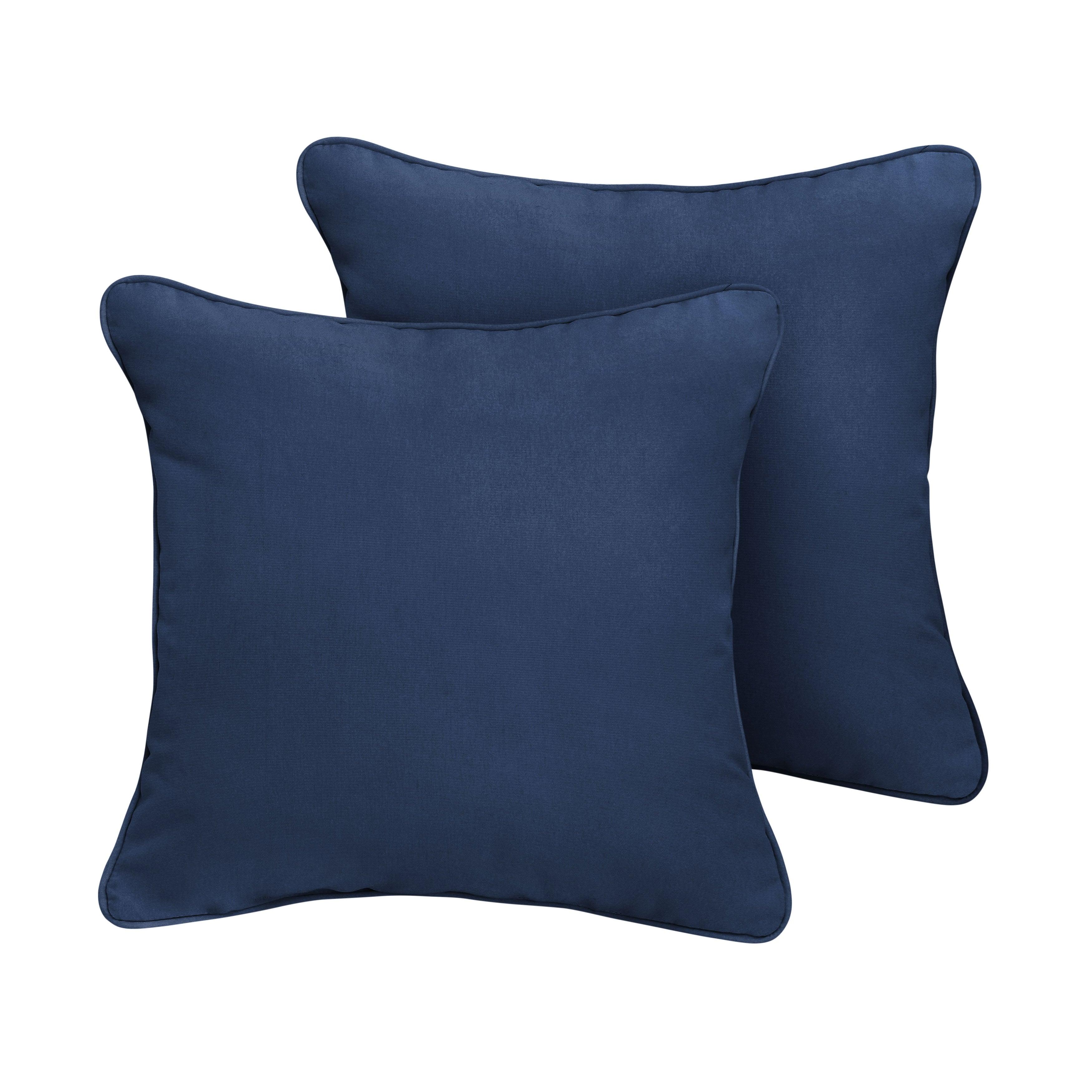 Sunbrella Square Corded Pillow (Set of 2) - Sorra Home
