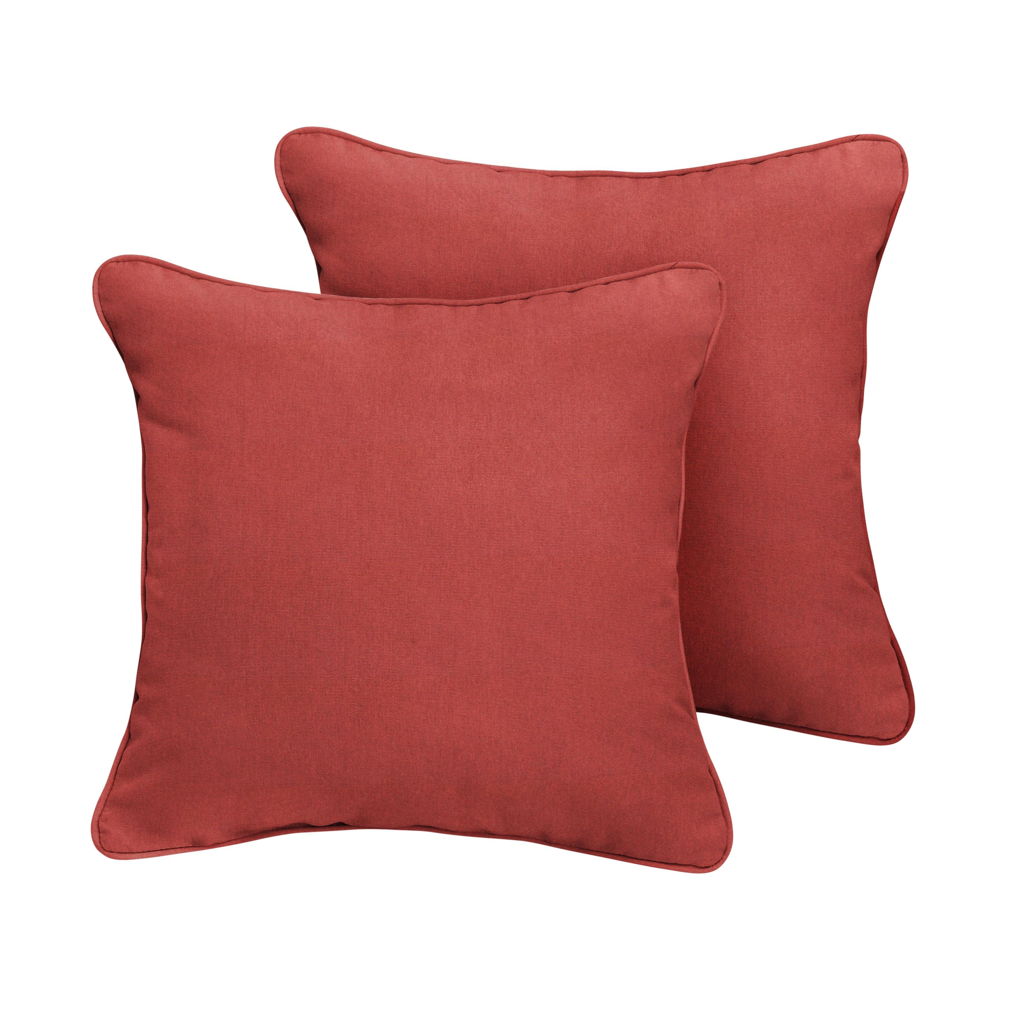 Sunbrella Square Corded Pillow (Set of 2) - Sorra Home