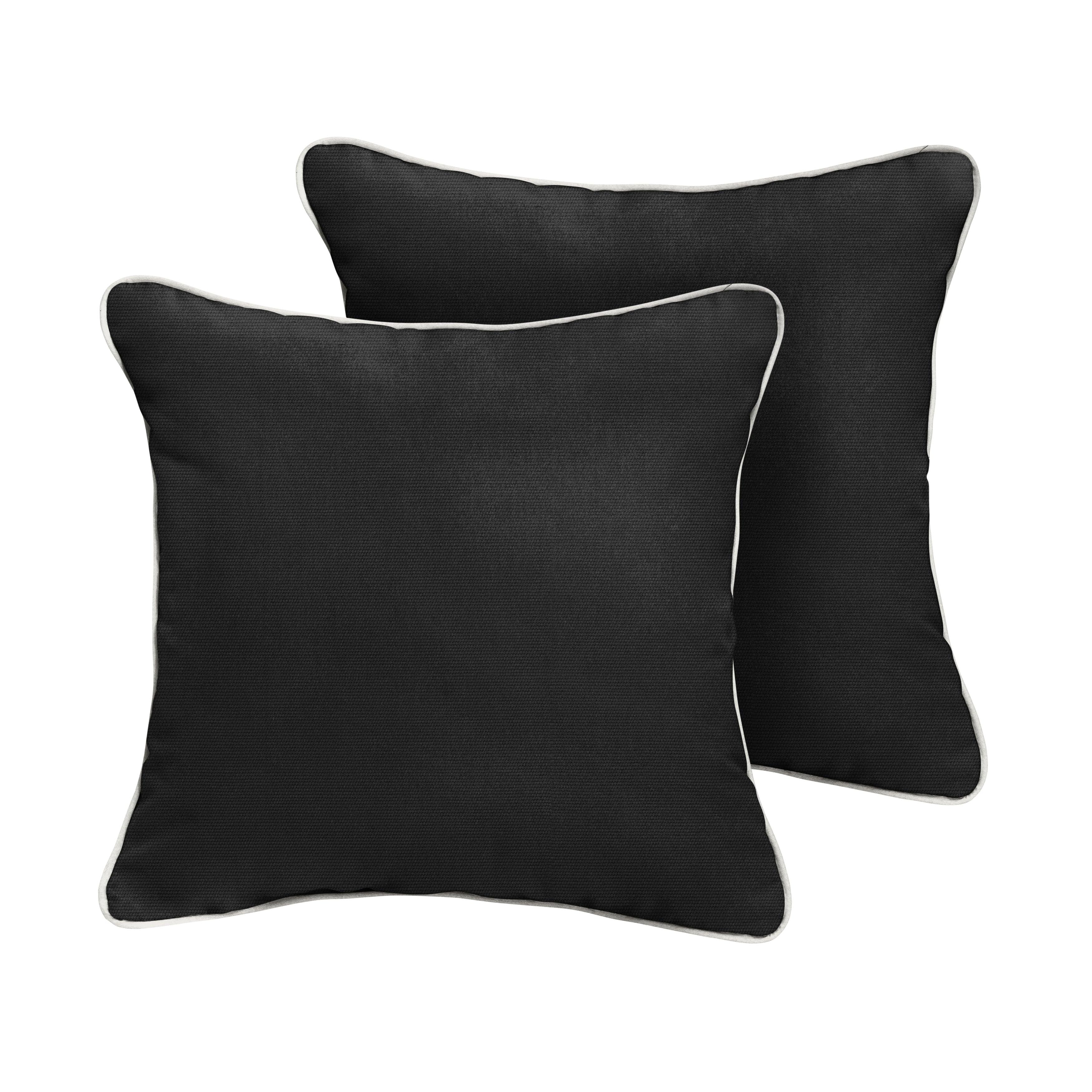Sunbrella Square Corded Pillow (Set of 2) - Sorra Home