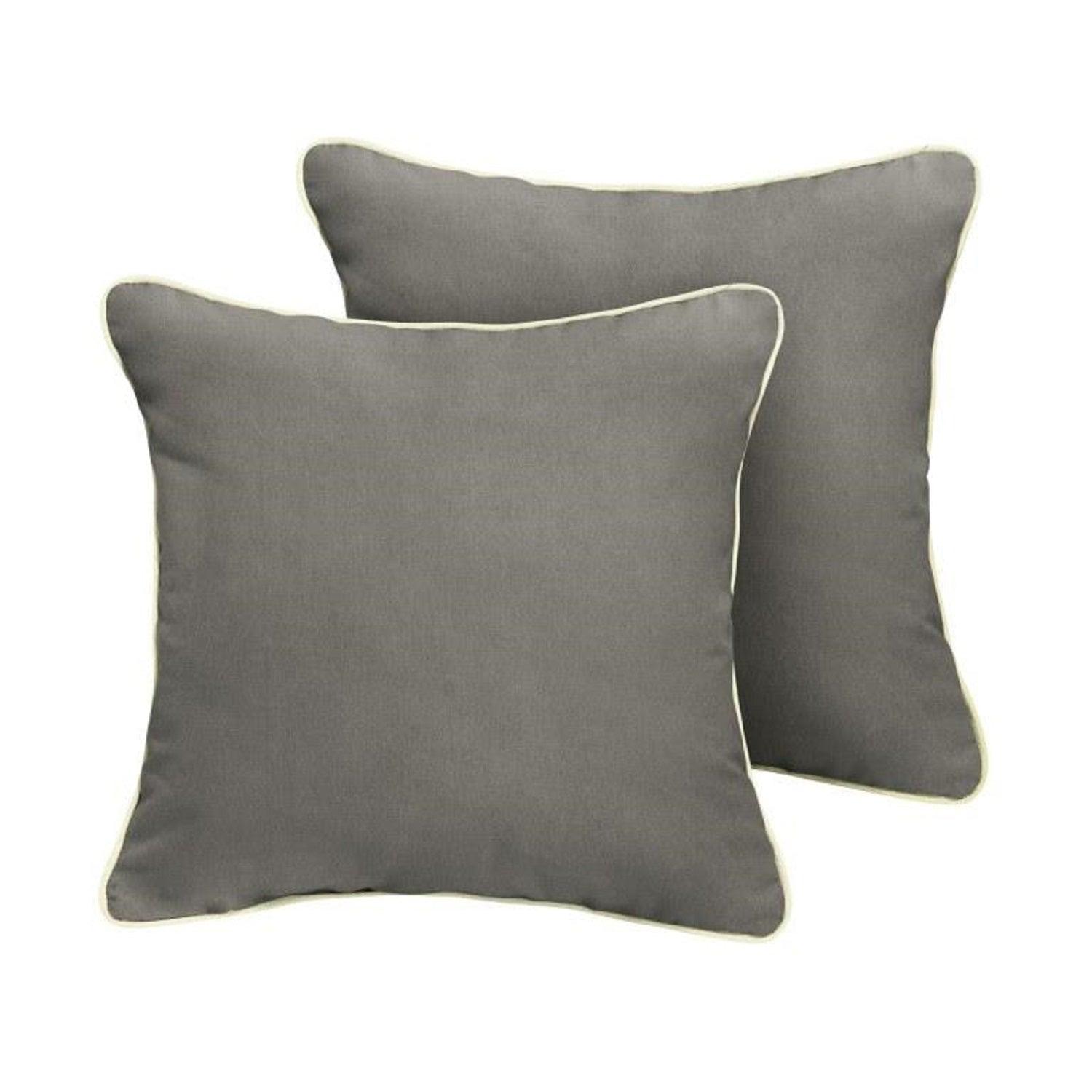 Sunbrella Square Corded Pillow (Set of 2) - Sorra Home