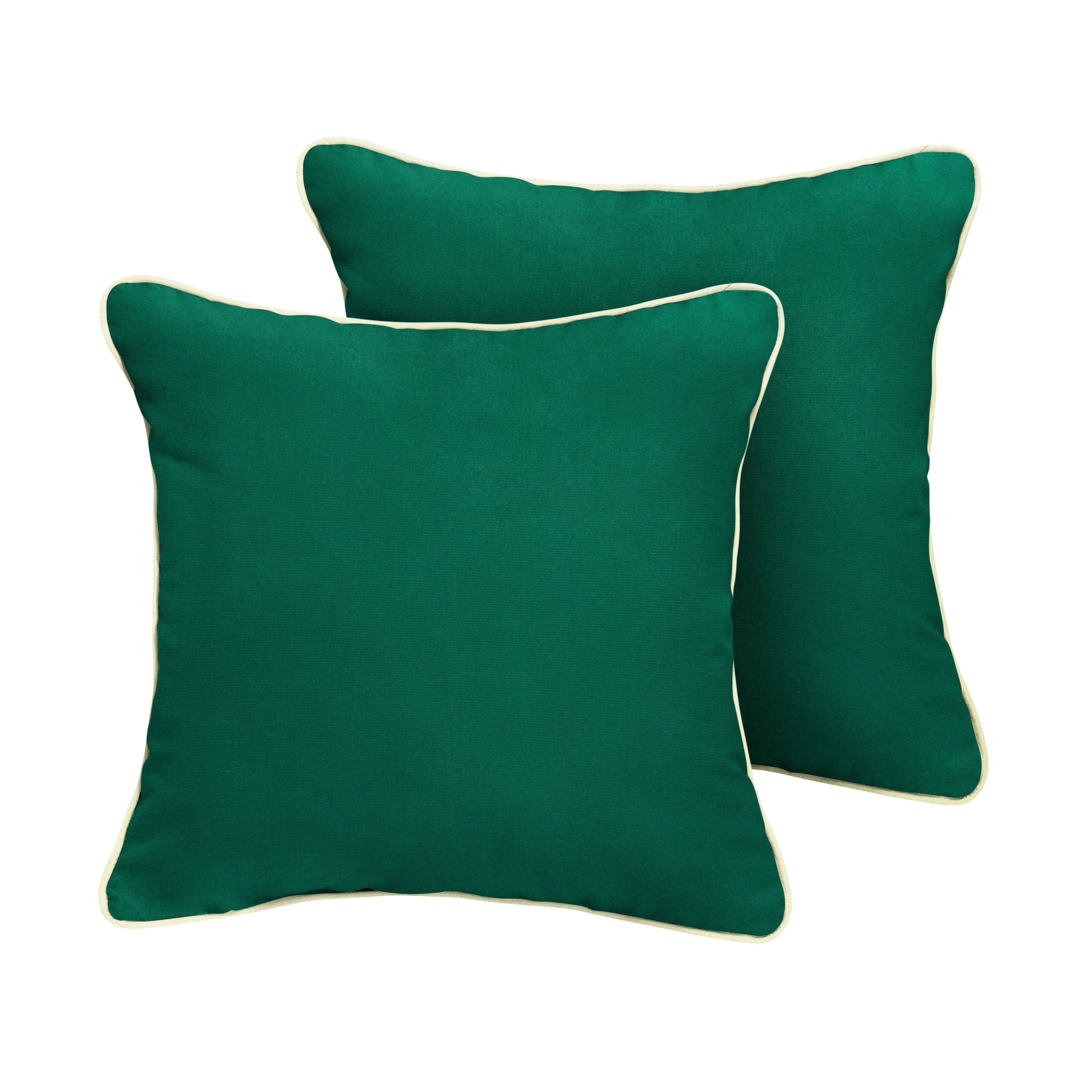 Sunbrella Square Corded Pillow (Set of 2) - Sorra Home