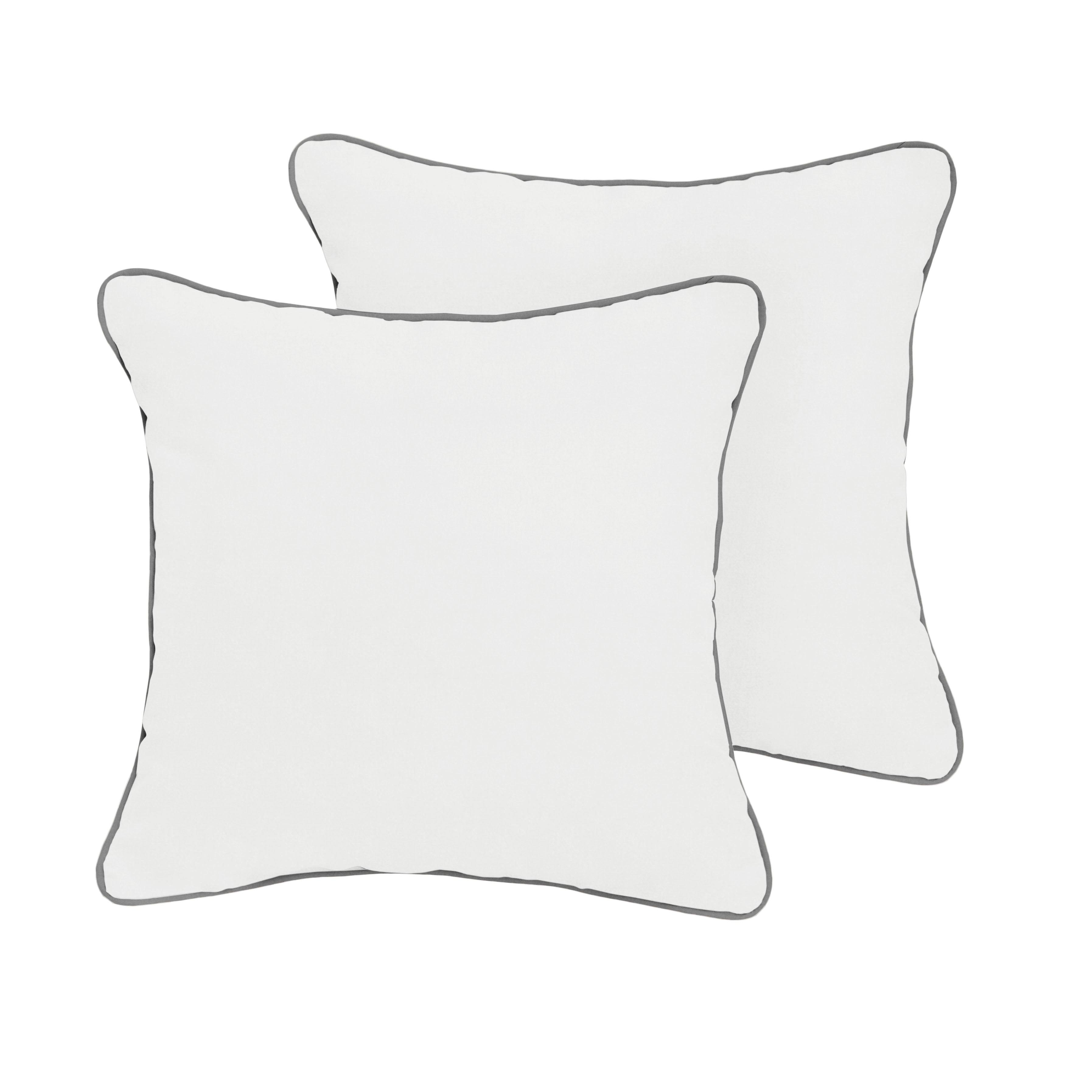 Sunbrella Square Corded Pillow (Set of 2) - Sorra Home