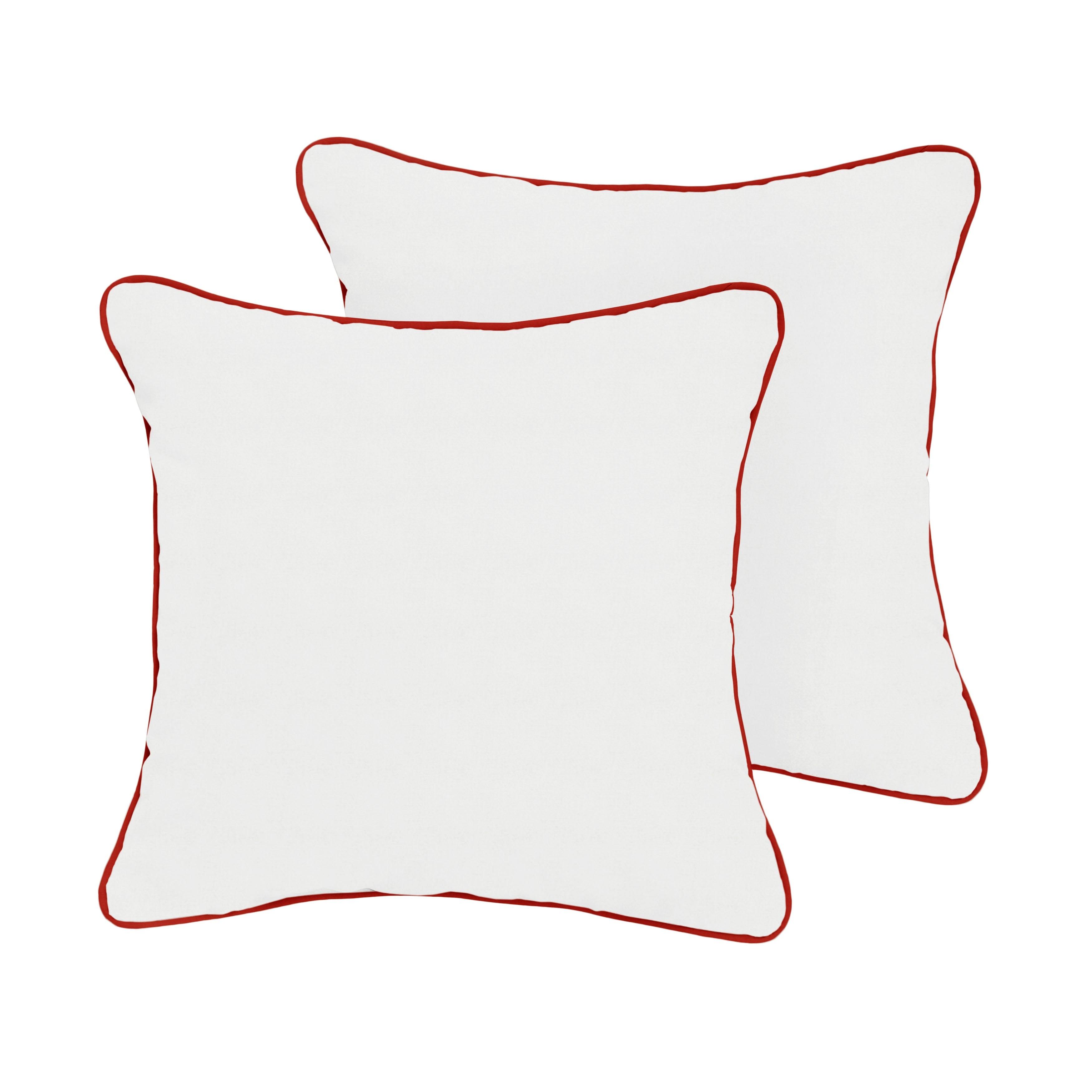 Sunbrella Square Corded Pillow (Set of 2) - Sorra Home