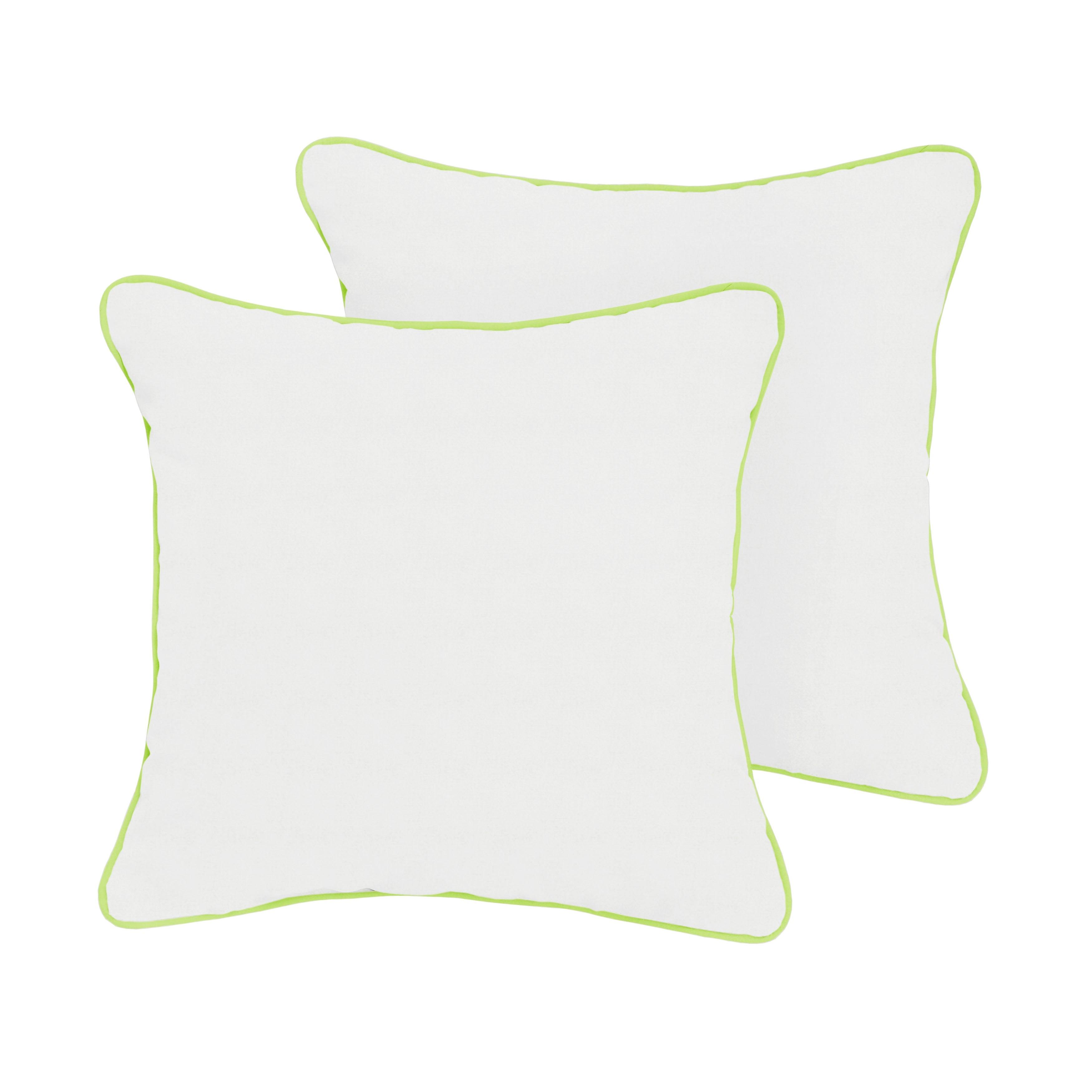 Sunbrella Square Corded Pillow (Set of 2) - Sorra Home