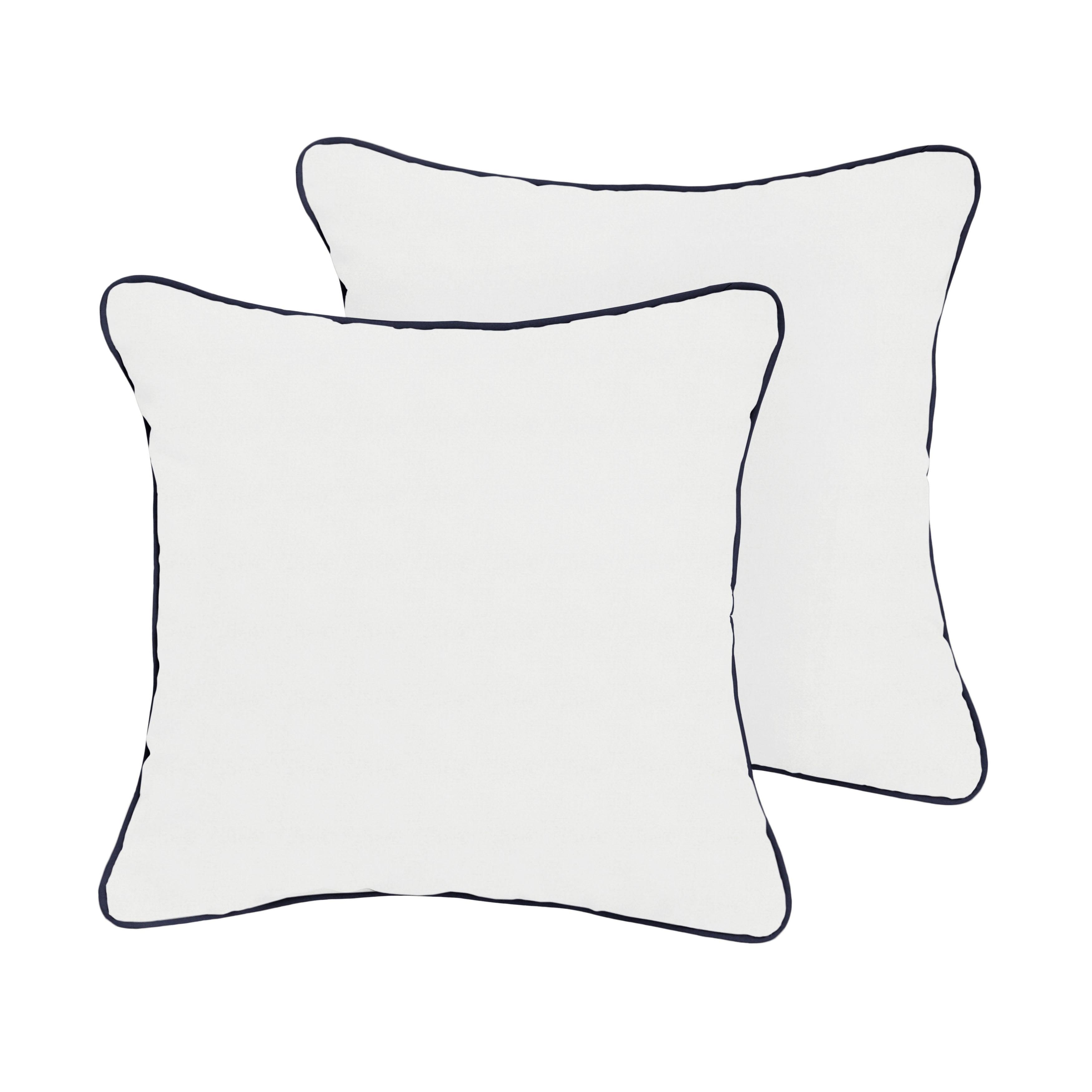 Sunbrella Square Corded Pillow (Set of 2) - Sorra Home