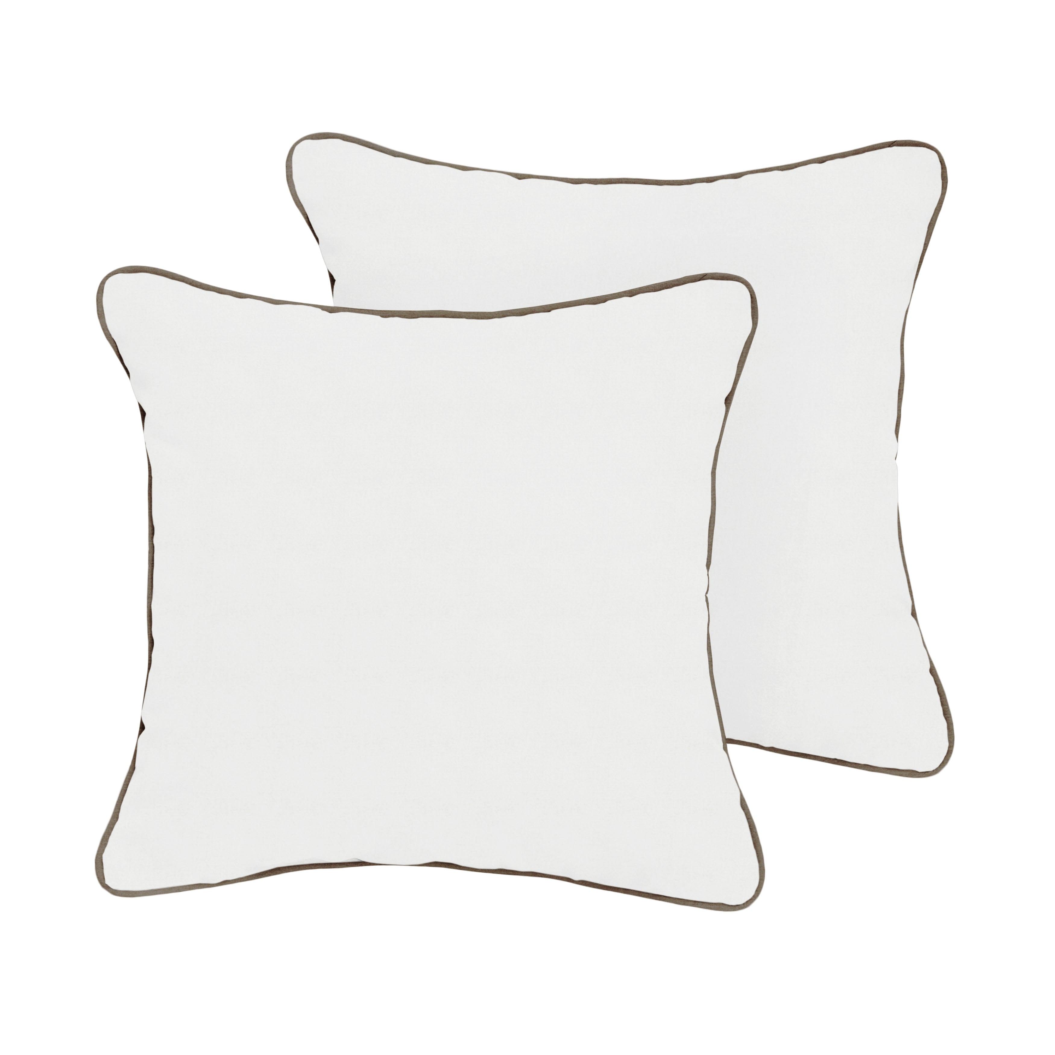 Sunbrella Square Corded Pillow (Set of 2) - Sorra Home