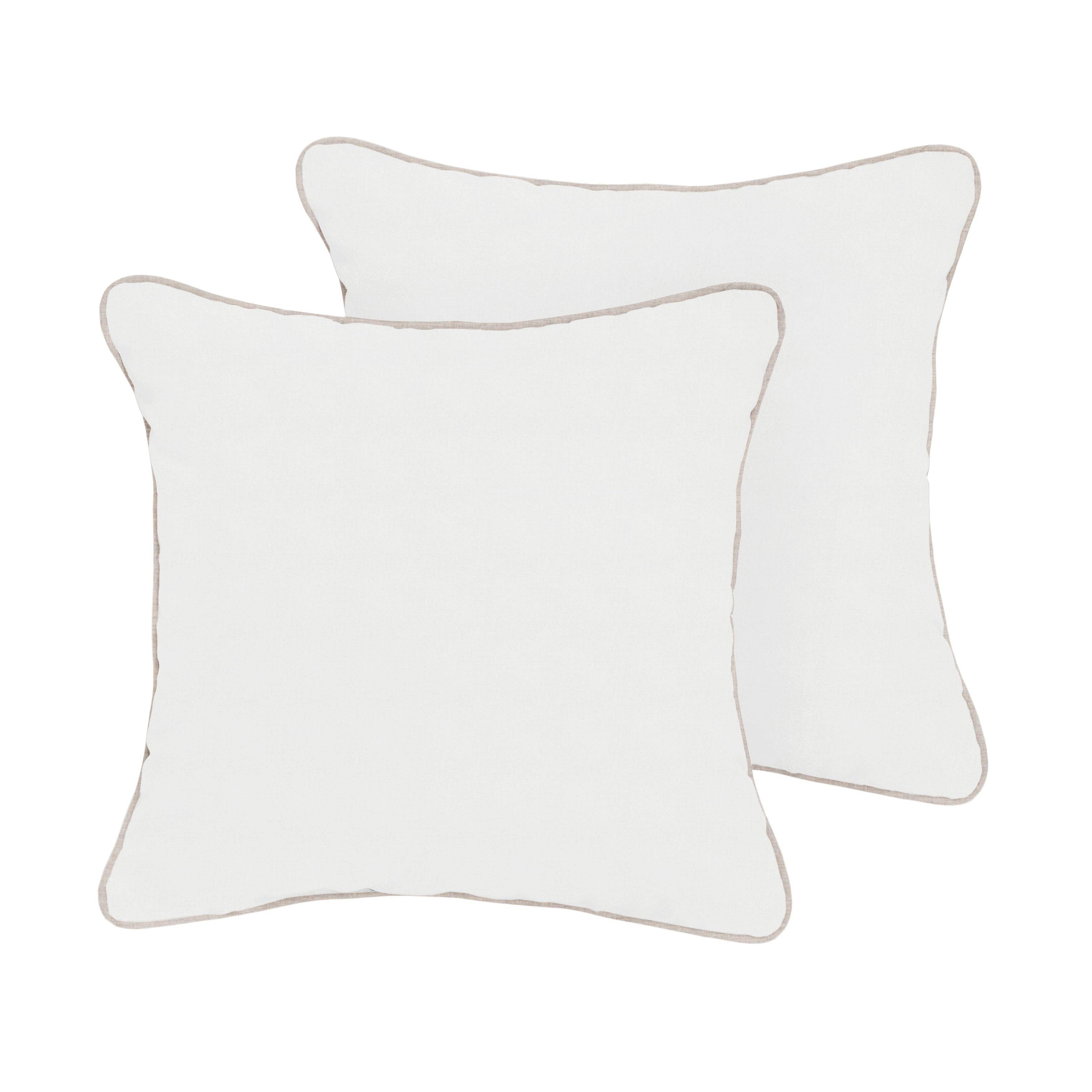Sunbrella Square Corded Pillow (Set of 2) - Sorra Home