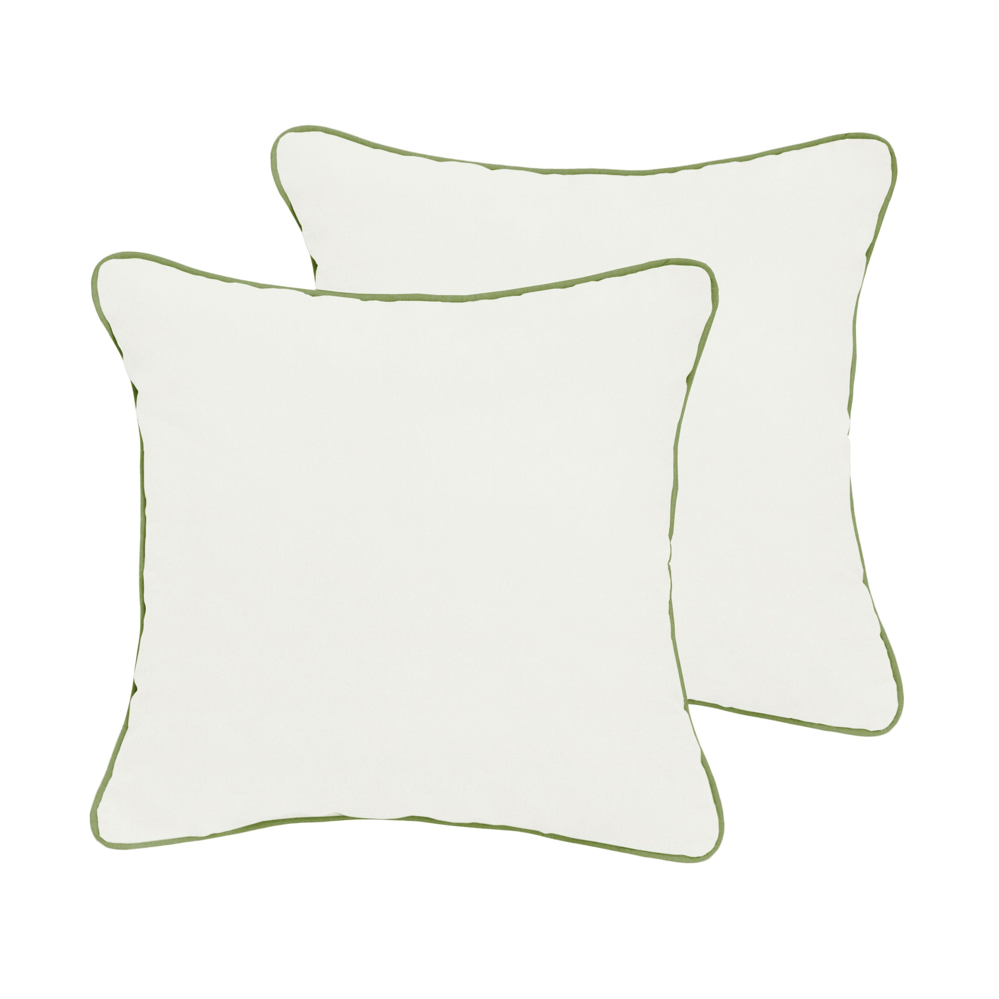 Sunbrella Square Corded Pillow (Set of 2) - Sorra Home
