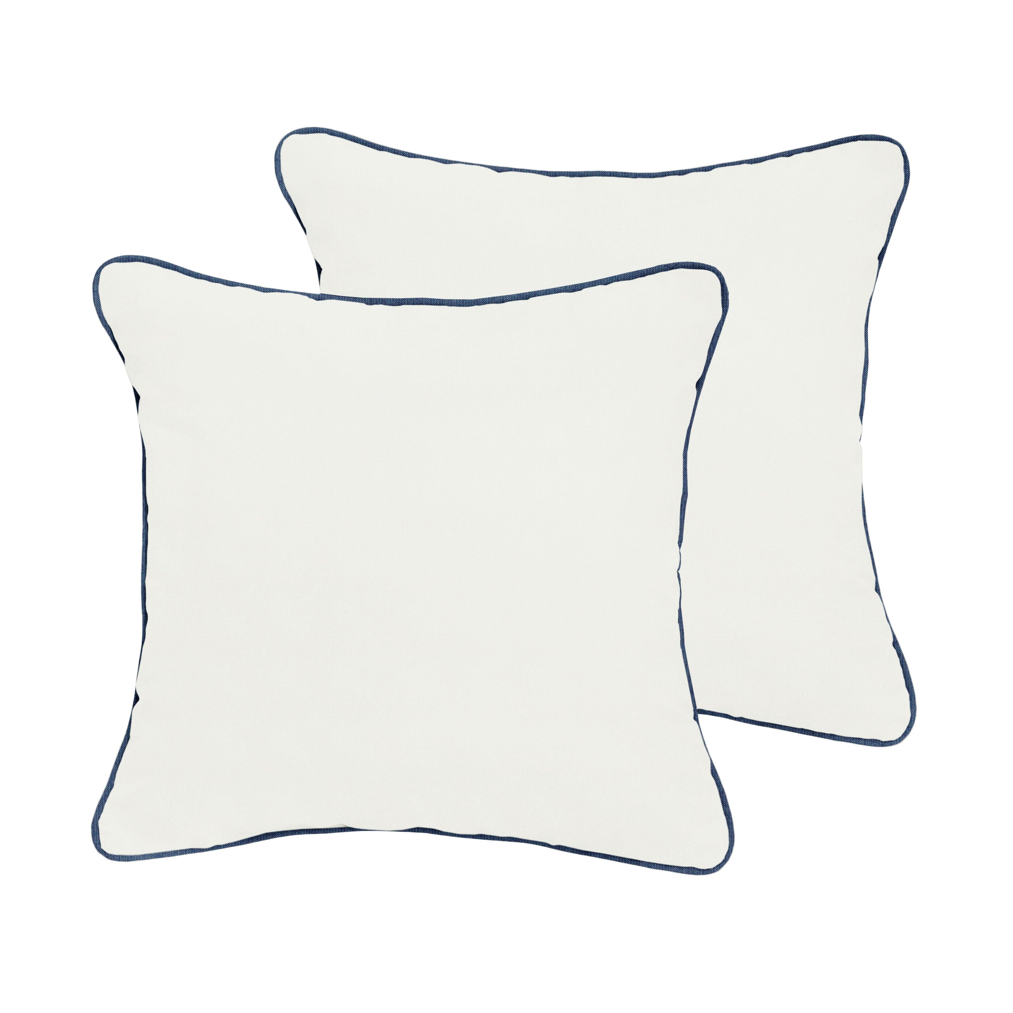 Sunbrella Square Corded Pillow (Set of 2) - Sorra Home