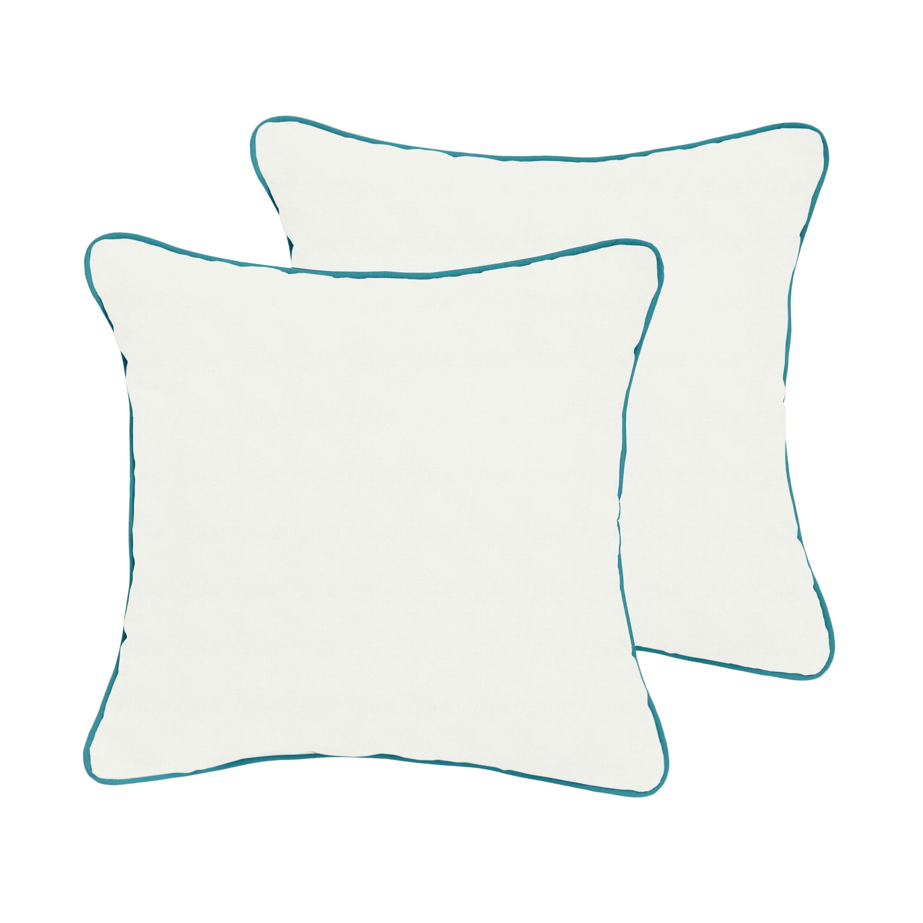 Sunbrella Square Corded Pillow (Set of 2) - Sorra Home